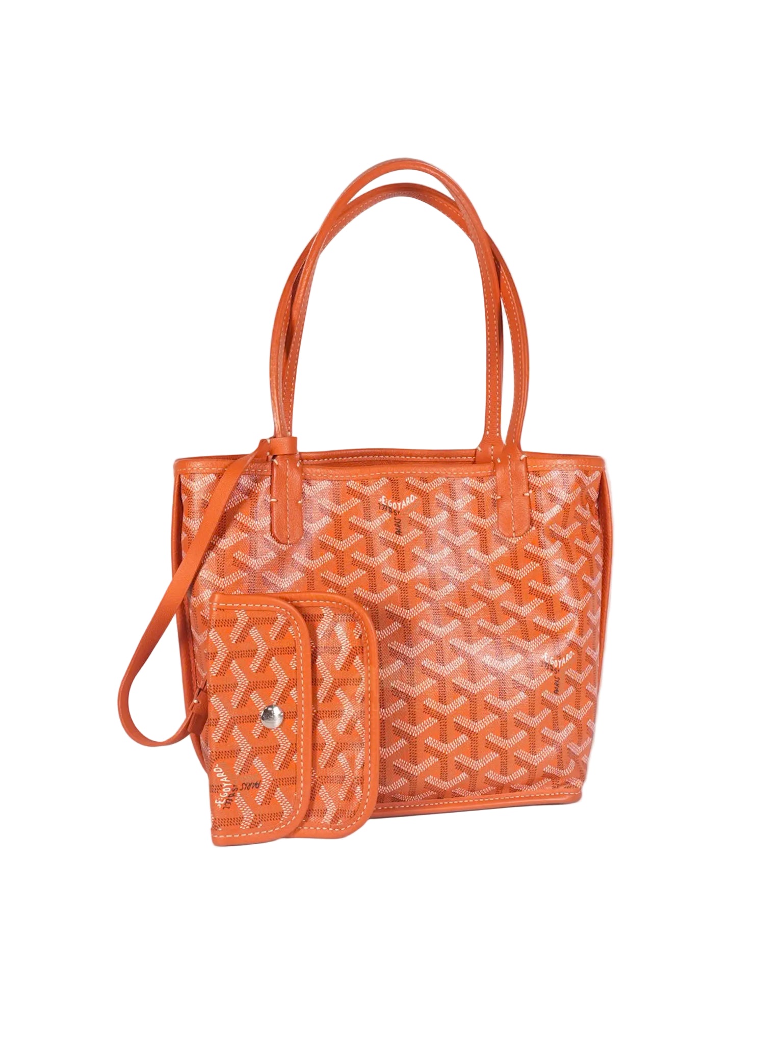 Mini Anjou in Orange Goyardine Canvas | Purse Maison Luxury Bags Shop
