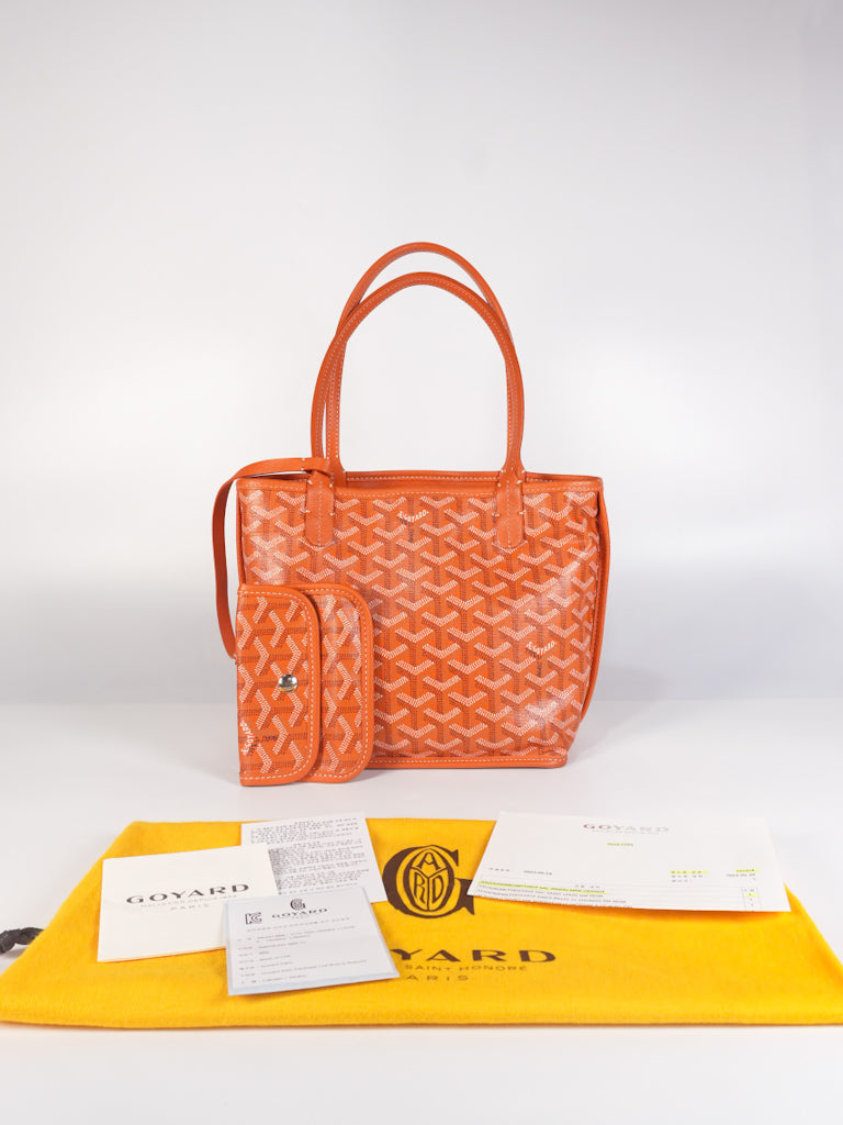 Mini Anjou in Orange Goyardine Canvas | Purse Maison Luxury Bags Shop
