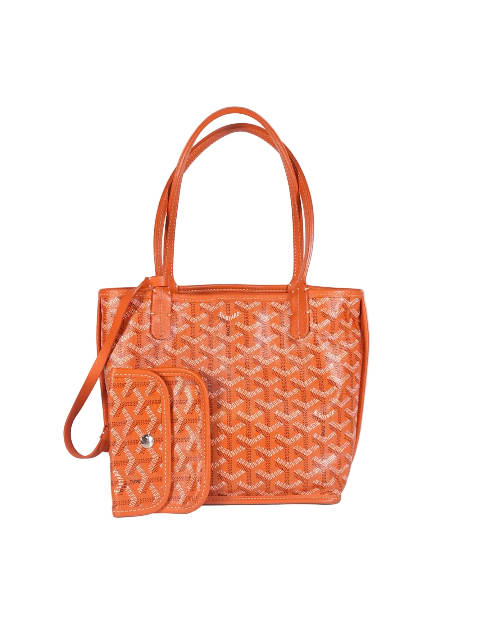 Mini Anjou in Orange Goyardine Canvas | Purse Maison Luxury Bags Shop