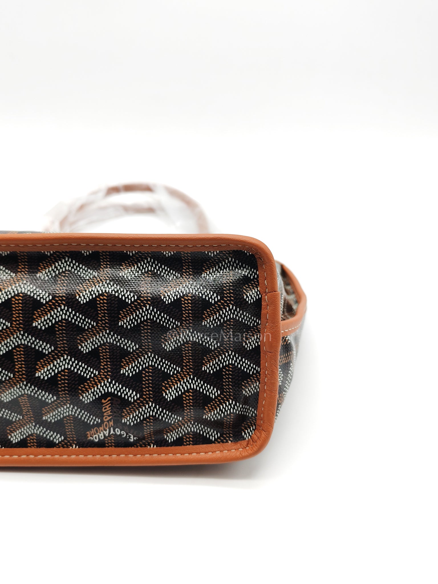 Mini Anjou in Tan Goyardine Canvas Tote Bag | Purse Maison Luxury Bags Shop