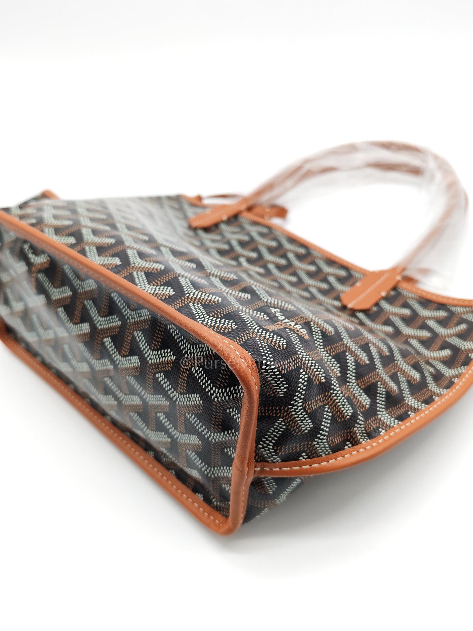 Mini Anjou in Tan Goyardine Canvas Tote Bag | Purse Maison Luxury Bags Shop