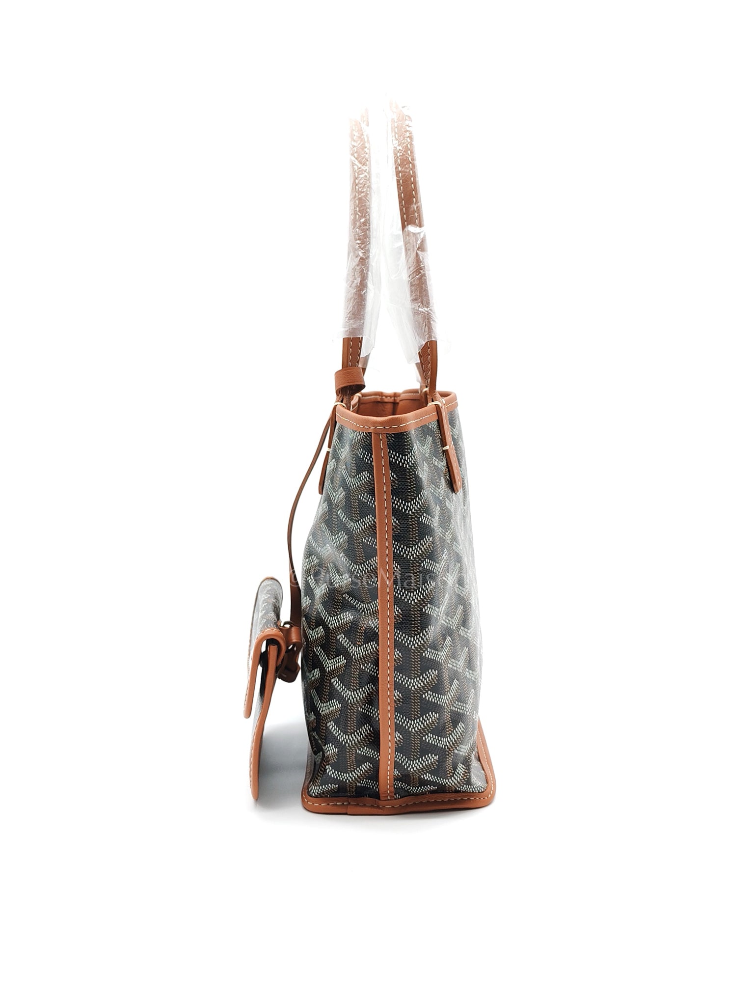 Mini Anjou in Tan Goyardine Canvas Tote Bag | Purse Maison Luxury Bags Shop