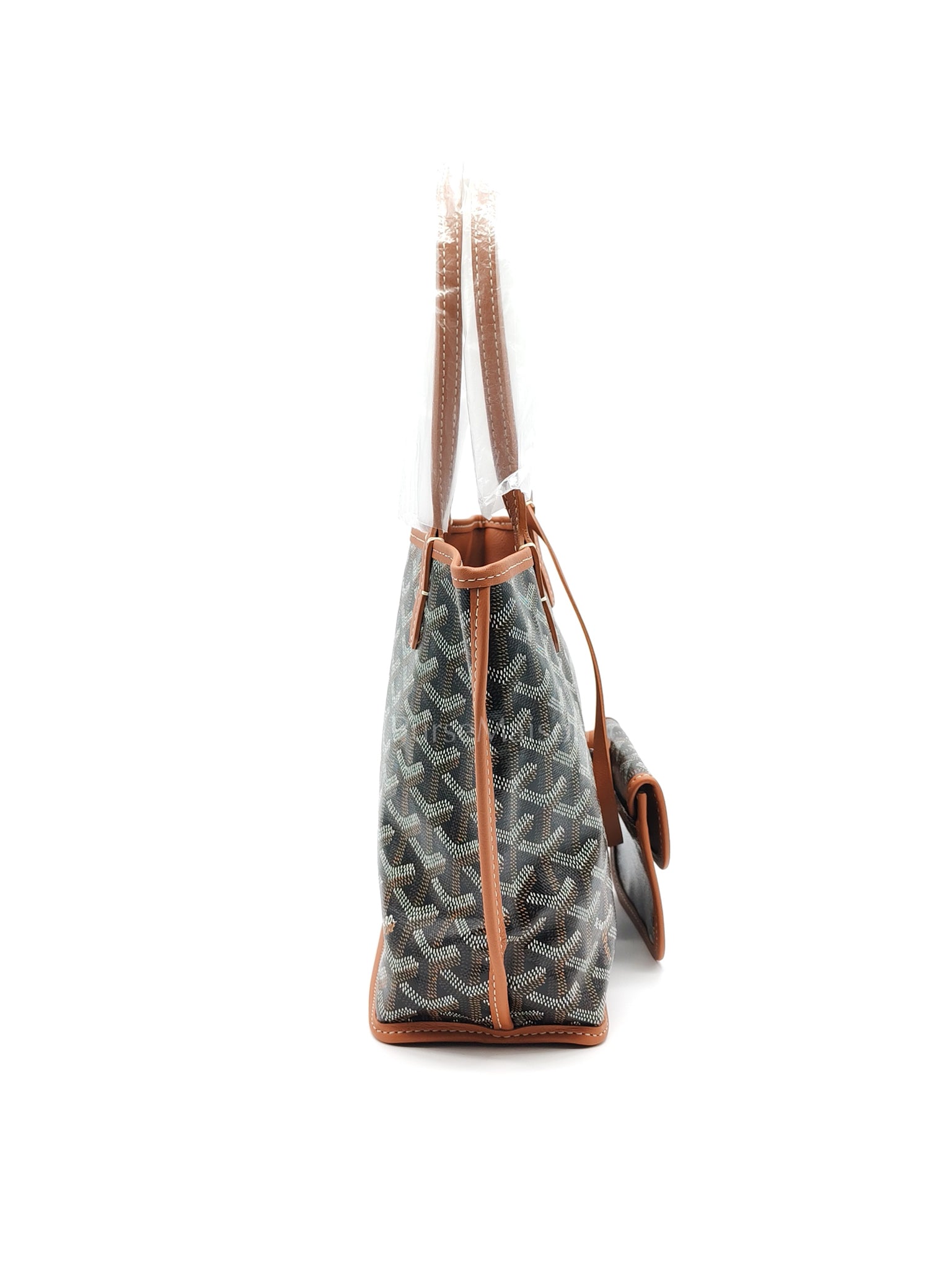 Mini Anjou in Tan Goyardine Canvas Tote Bag | Purse Maison Luxury Bags Shop