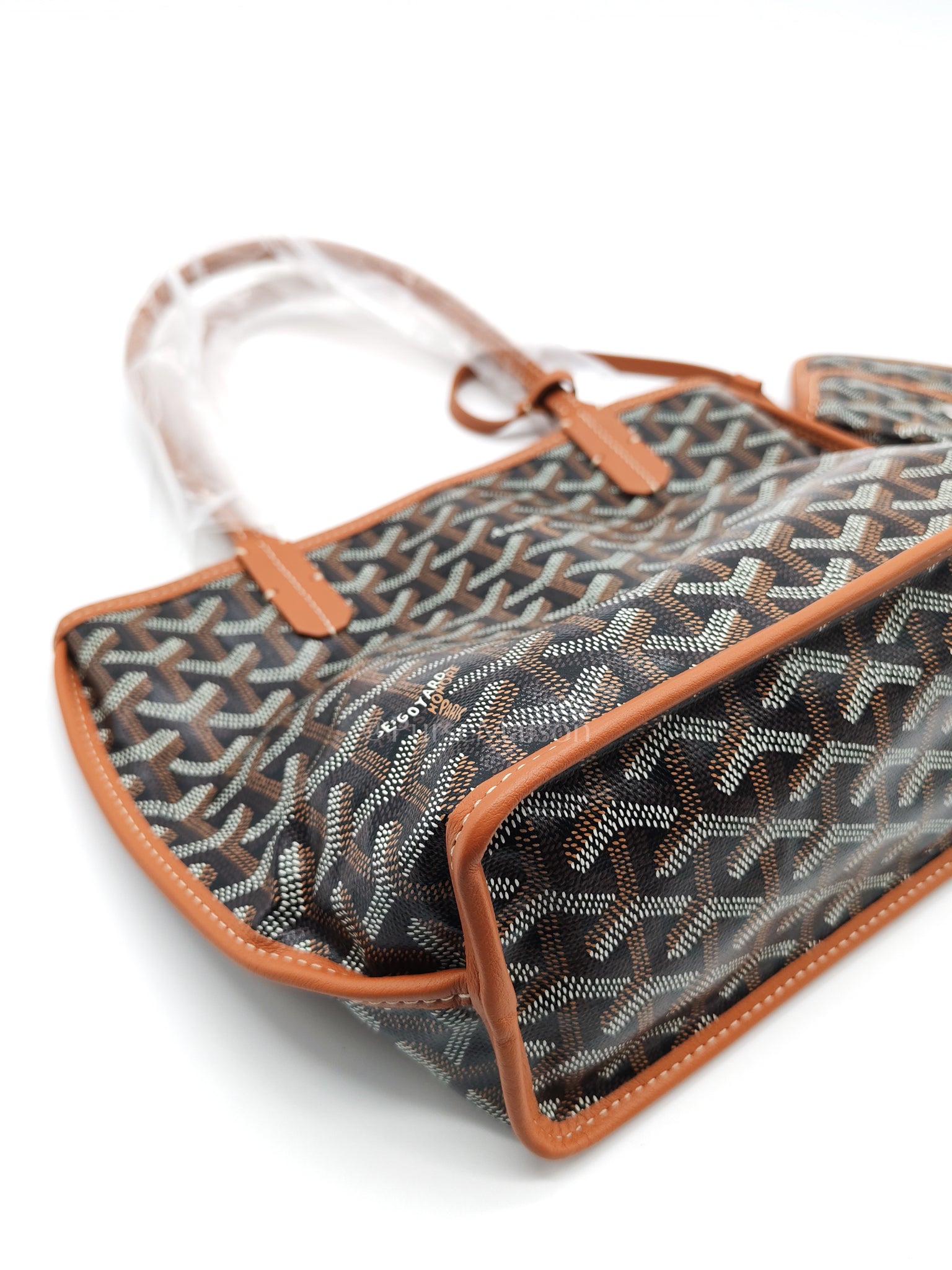 Mini Anjou in Tan Goyardine Canvas Tote Bag | Purse Maison Luxury Bags Shop