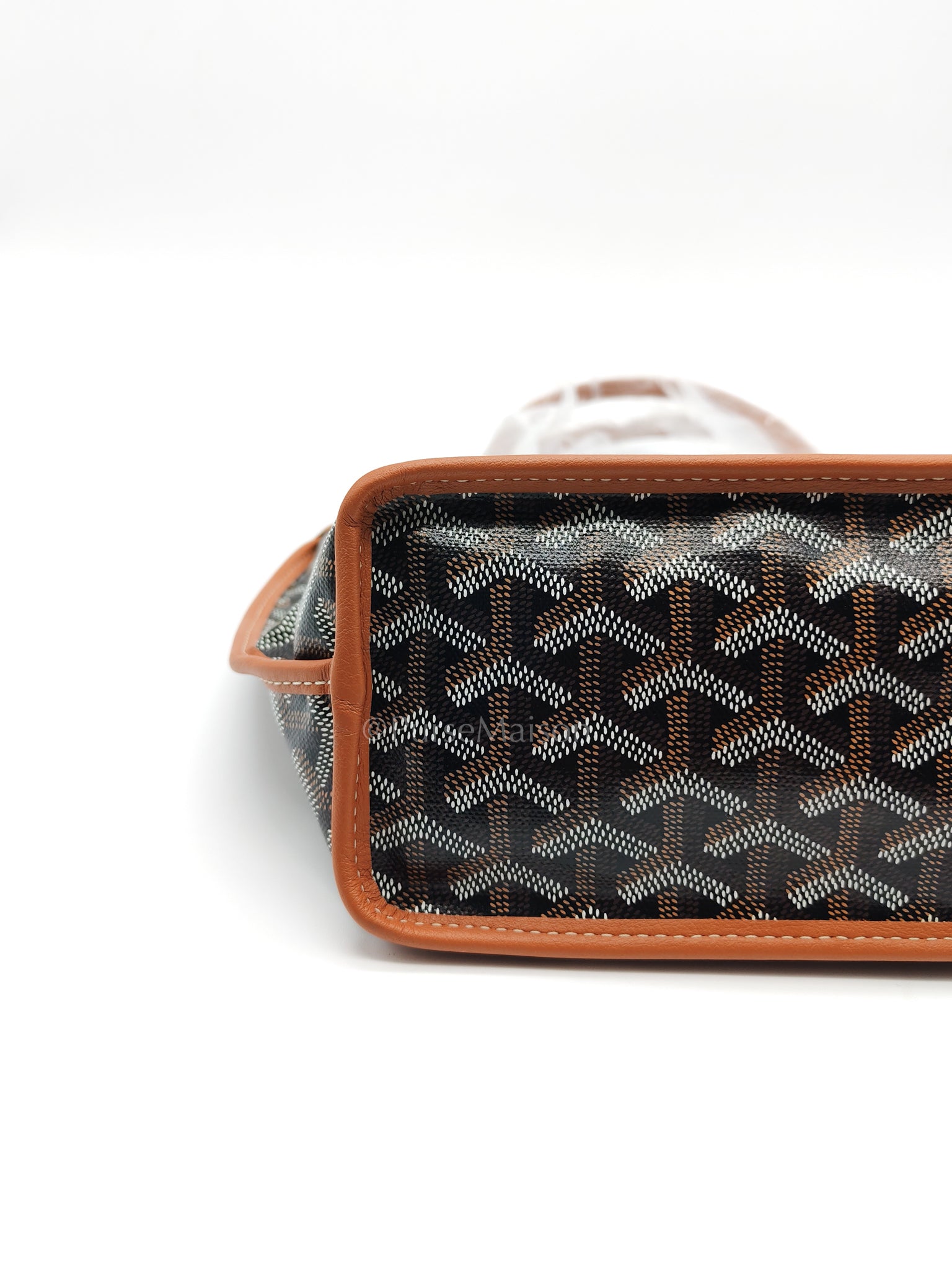 Mini Anjou in Tan Goyardine Canvas Tote Bag | Purse Maison Luxury Bags Shop