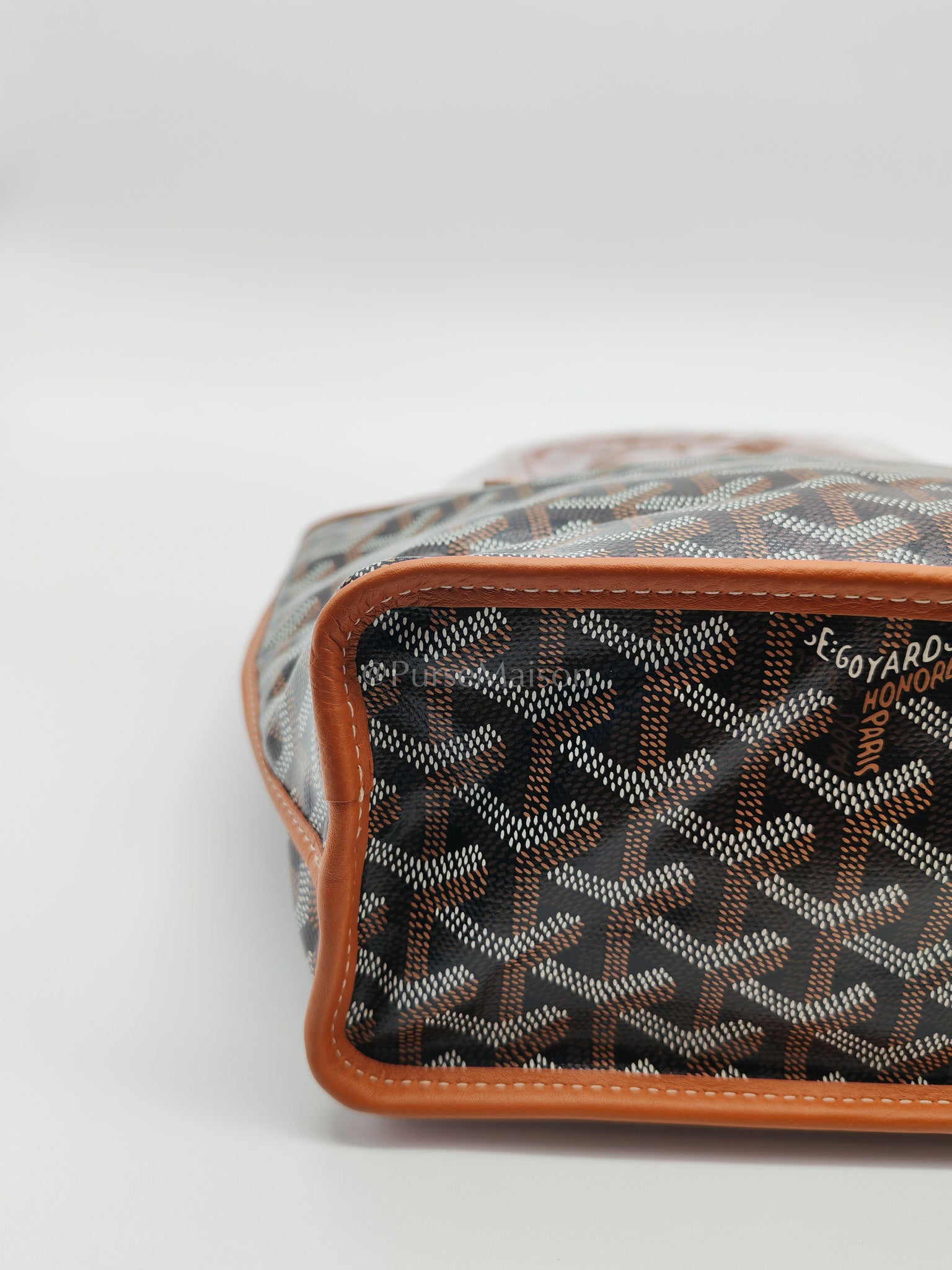 Mini Anjou Tan in Goyardine Canvas Tote Bag | Purse Maison Luxury Bags Shop