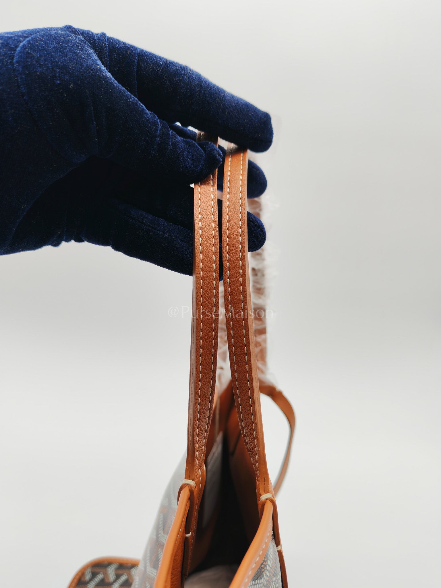 Mini Anjou Tan in Goyardine Canvas Tote Bag | Purse Maison Luxury Bags Shop