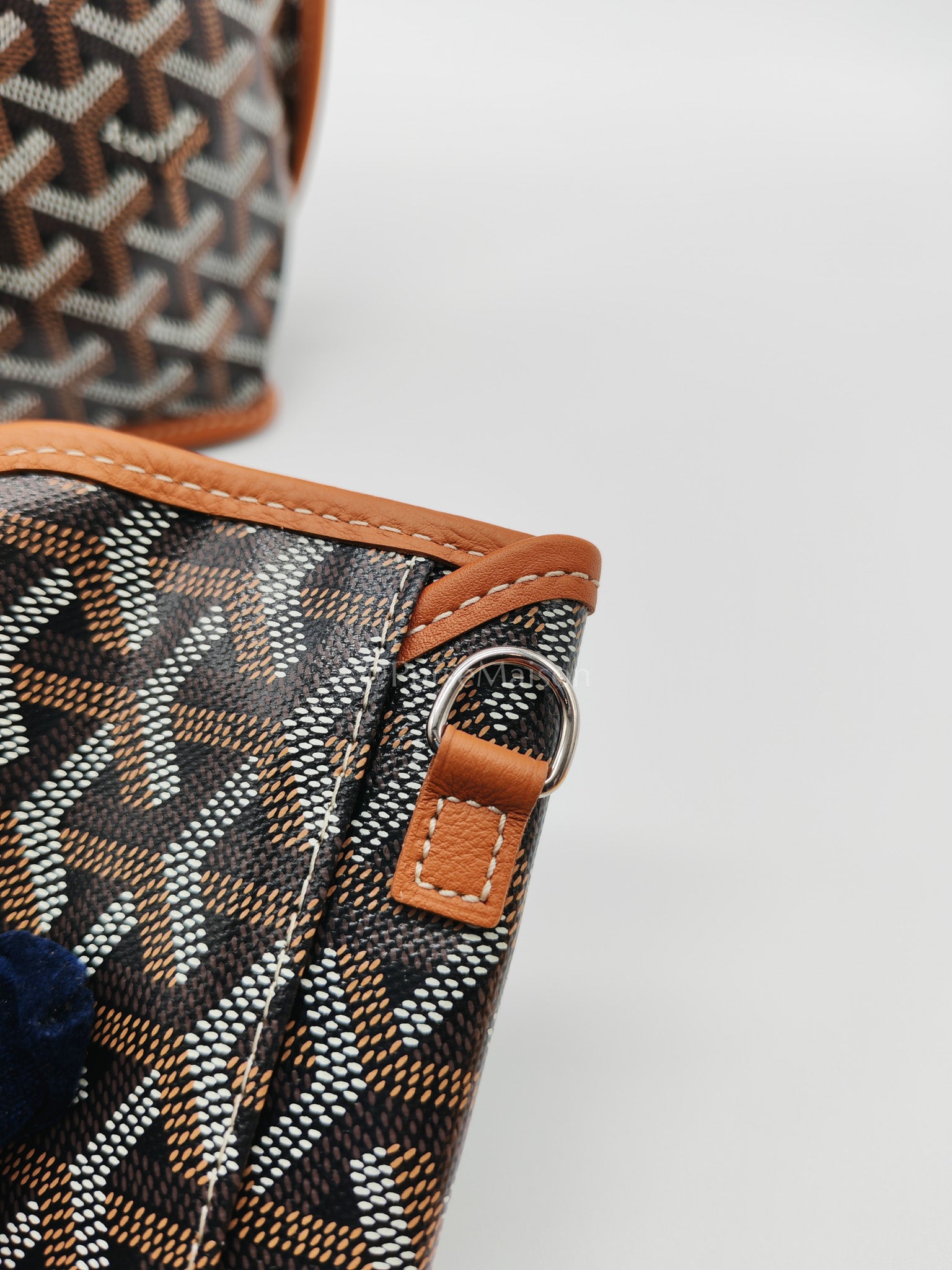 Mini Anjou Tan in Goyardine Canvas Tote Bag | Purse Maison Luxury Bags Shop