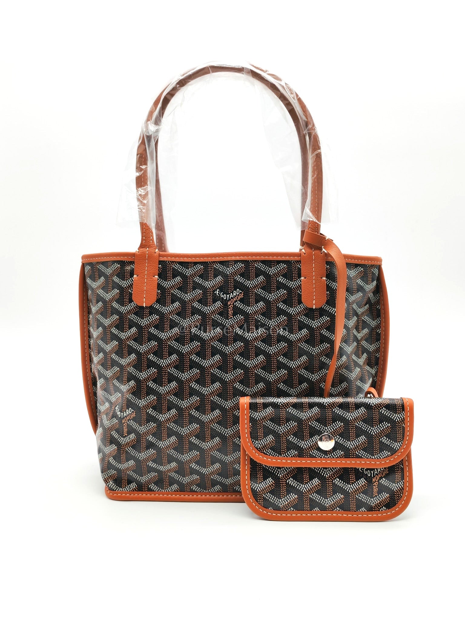 Mini Anjou Tan in Goyardine Canvas Tote Bag | Purse Maison Luxury Bags Shop