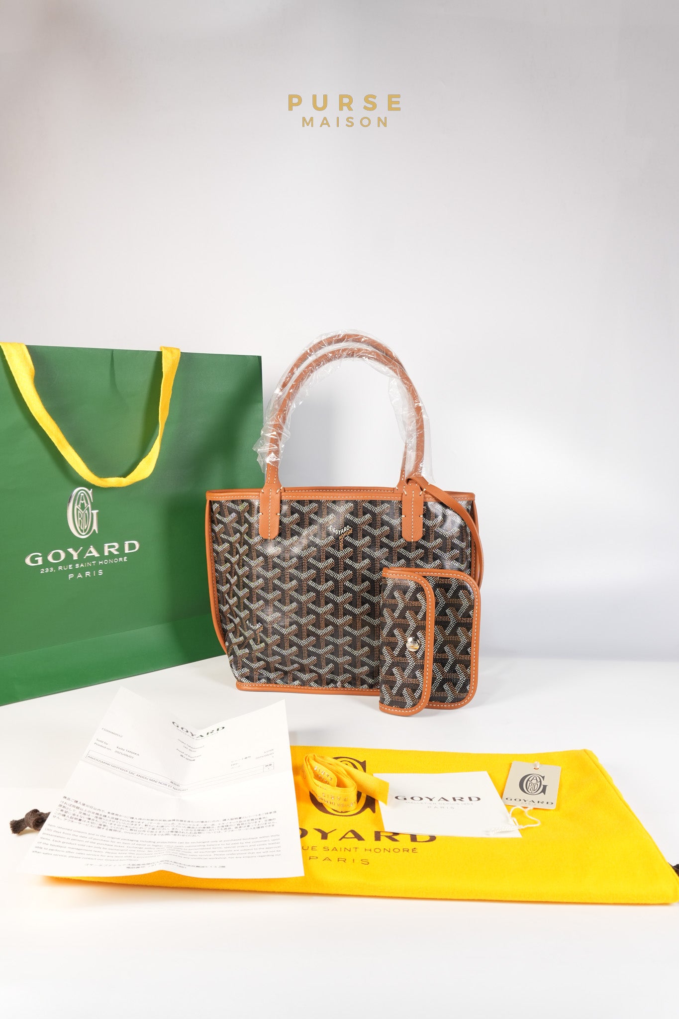 Mini Anjou Tote Bag in Noir Et Naturel | Purse Maison Luxury Bags Shop