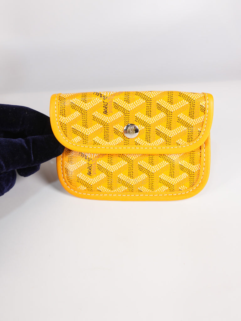 Mini Anjou Yellow in Goyardine Canvas | Purse Maison Luxury Bags Shop