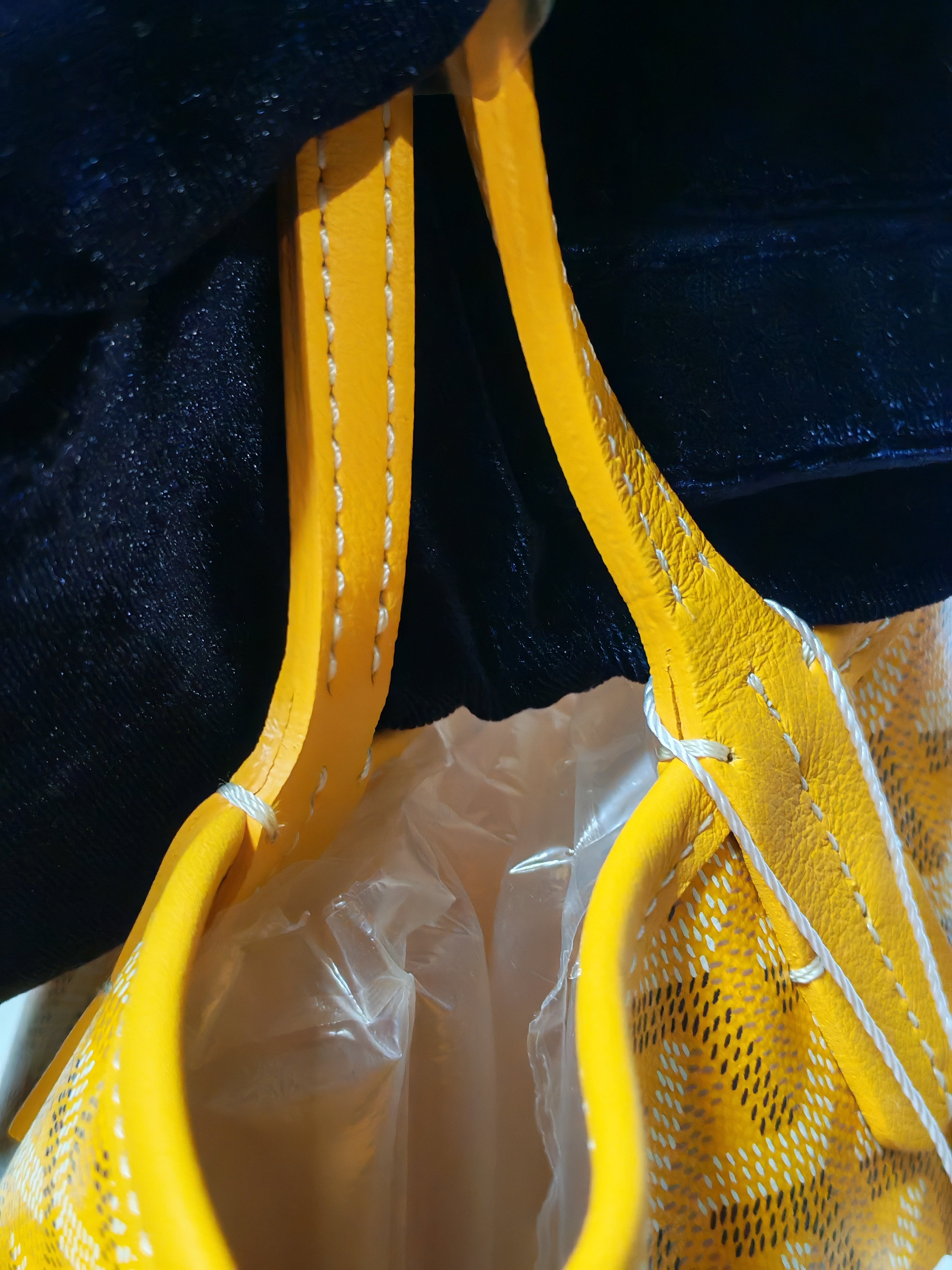 Mini Anjou Yellow in Goyardine Canvas | Purse Maison Luxury Bags Shop