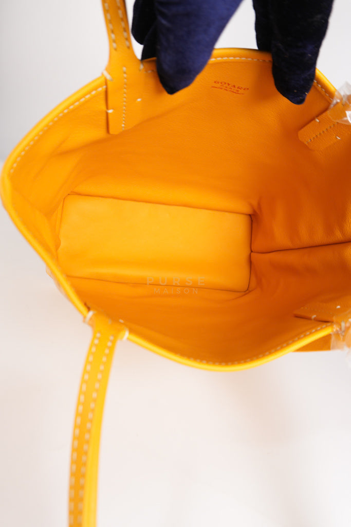 Mini Anjou Yellow in Goyardine Canvas | Purse Maison Luxury Bags Shop