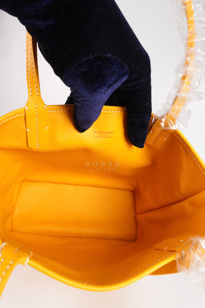 Mini Anjou Yellow in Goyardine Canvas | Purse Maison Luxury Bags Shop