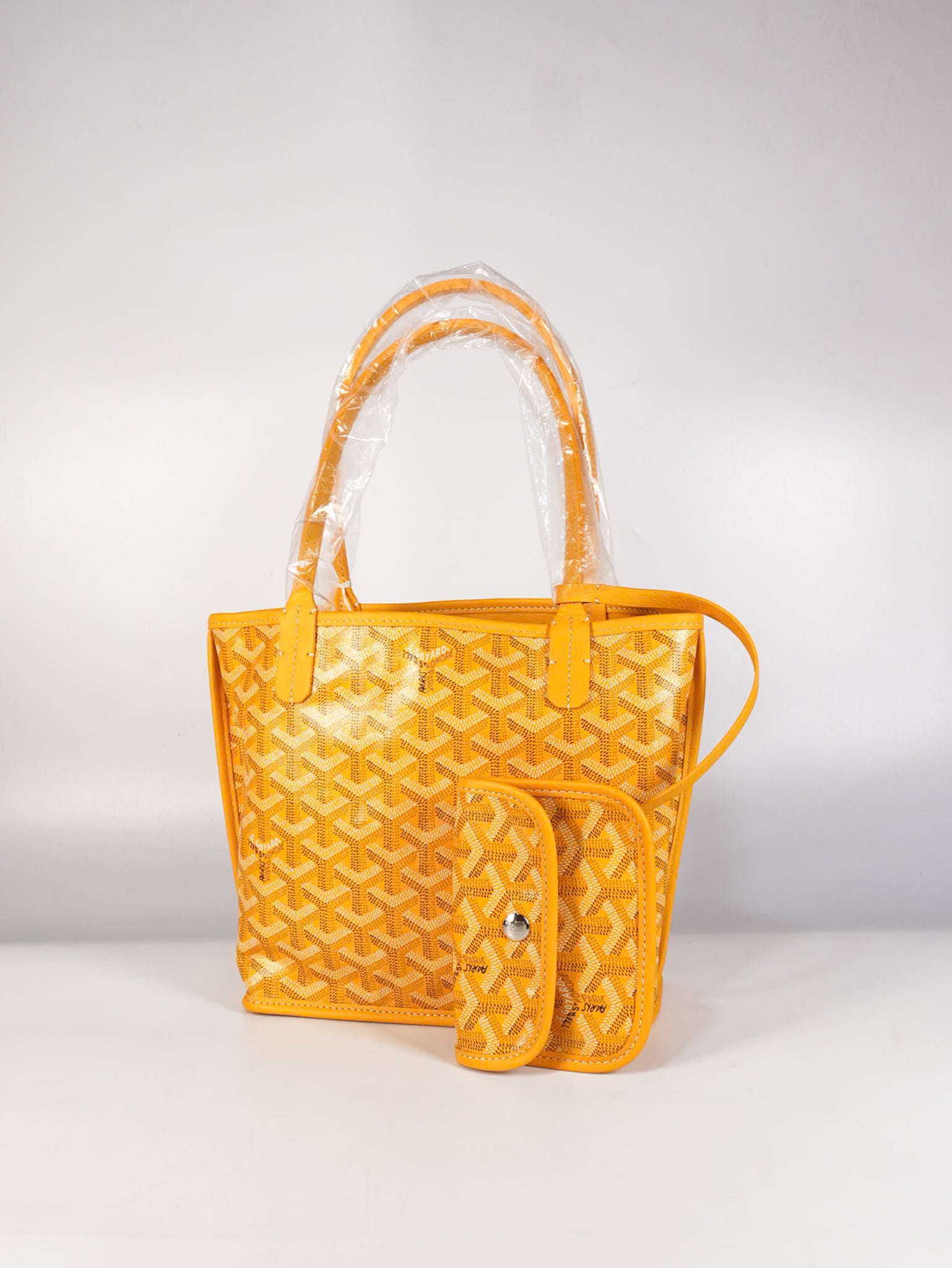 Mini Anjou Yellow in Goyardine Canvas | Purse Maison Luxury Bags Shop