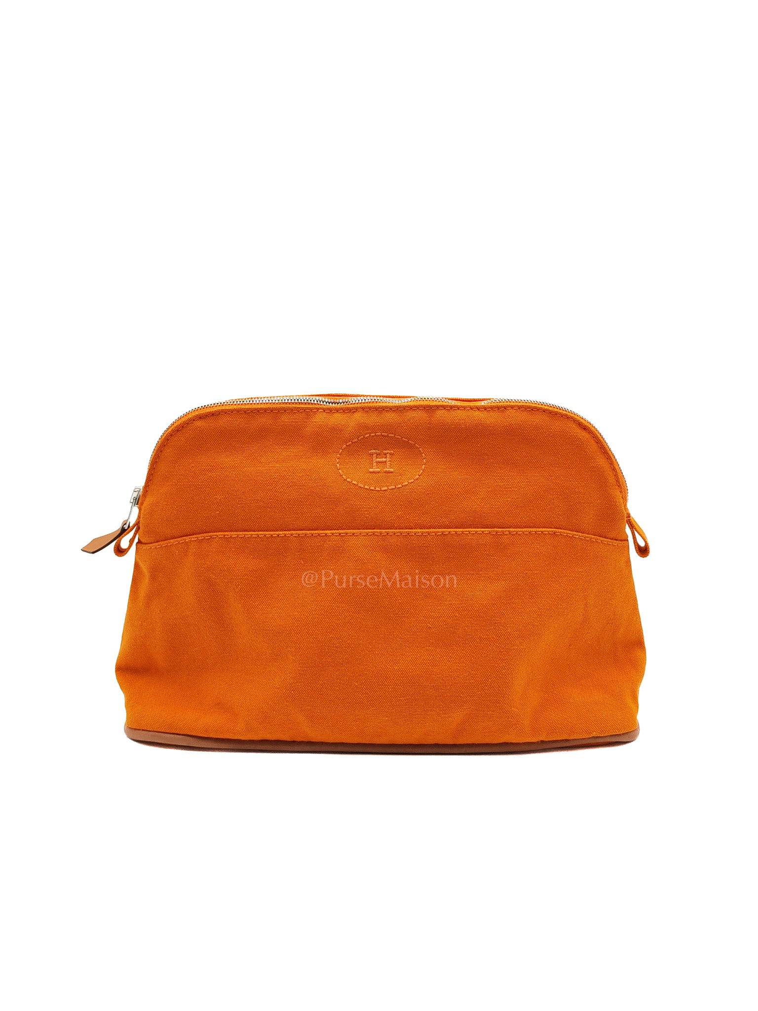 Mini Bolide Travel Cosmetic Pouch Canvas Palladium Hardware | Purse Maison Luxury Bags Shop