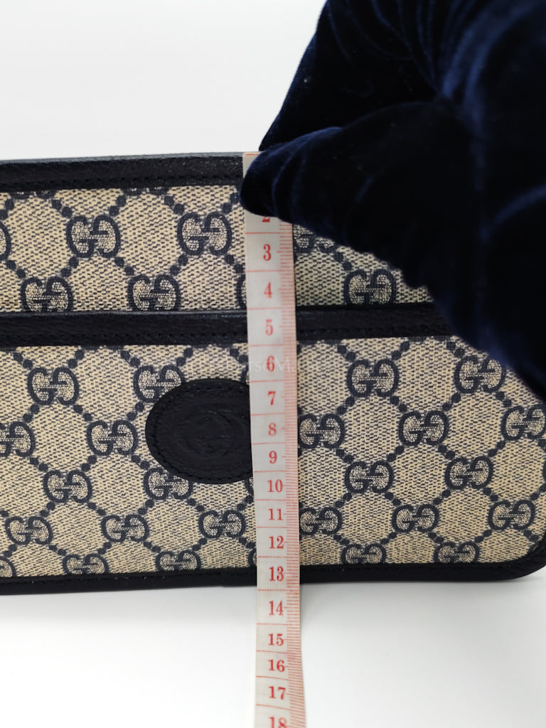 Mini Camera Bag in Blue GG Supreme Canvas | Purse Maison Luxury Bags Shop