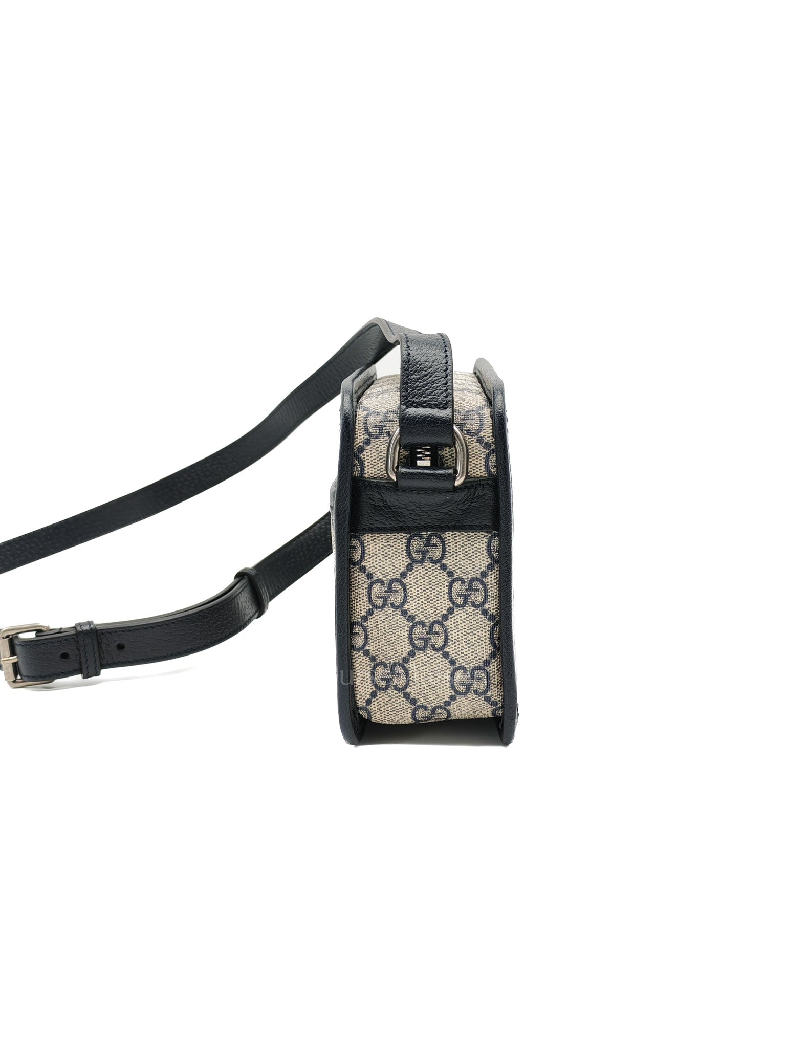 Mini Camera Bag in Blue GG Supreme Canvas | Purse Maison Luxury Bags Shop