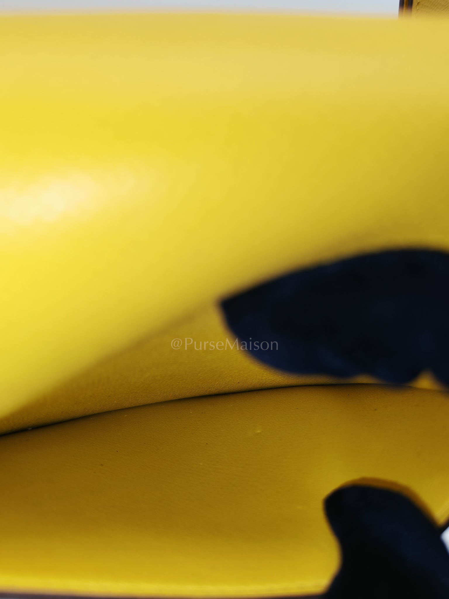Mini Della Cavalleria Jaune de Naples Epsom Leather and Palladium Hardware Stamp U (2022) | Purse Maison Luxury Bags Shop