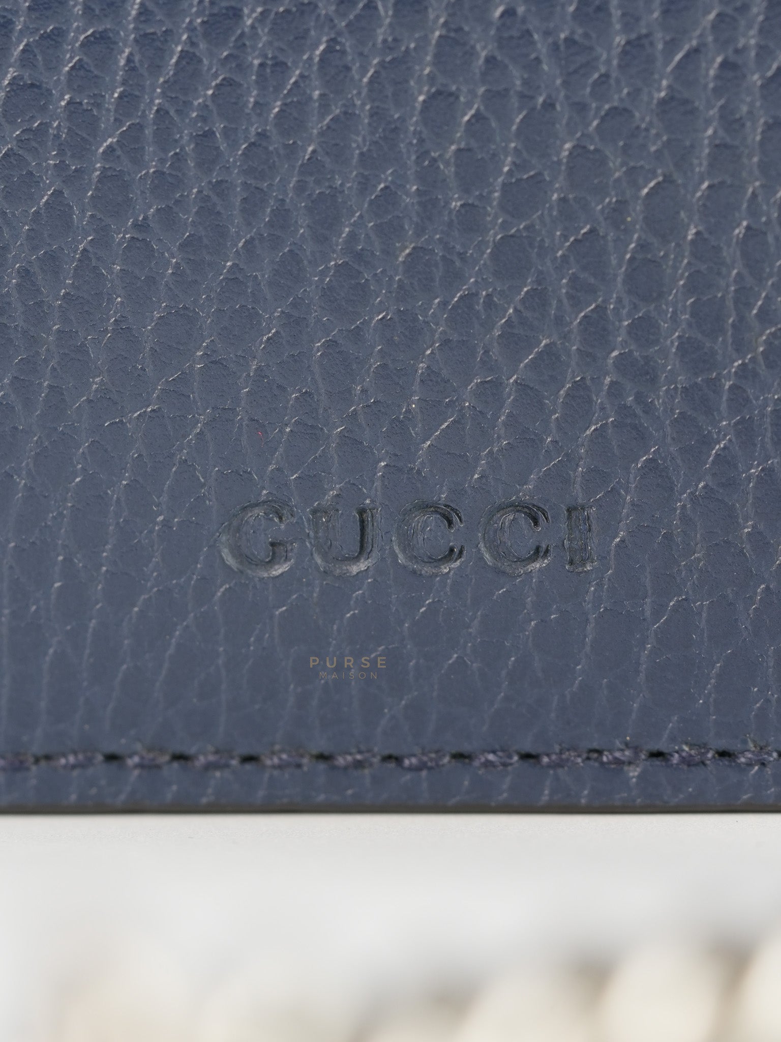 Mini Dionysus Dollar Crystal in Navy Blue Calfskin Leather | Purse Maison Luxury Bags Shop