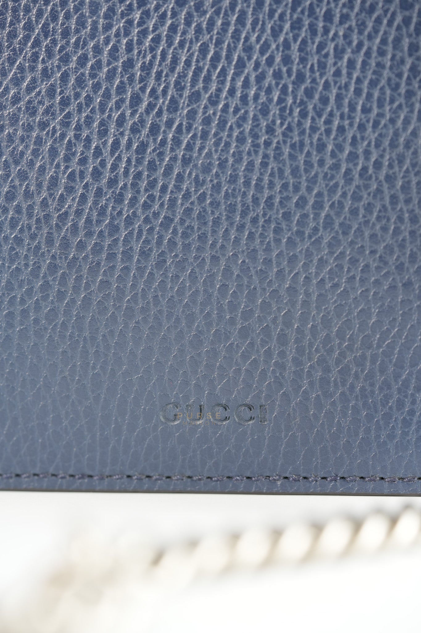 Mini Dionysus Dollar Crystal in Navy Blue Calfskin Leather | Purse Maison Luxury Bags Shop