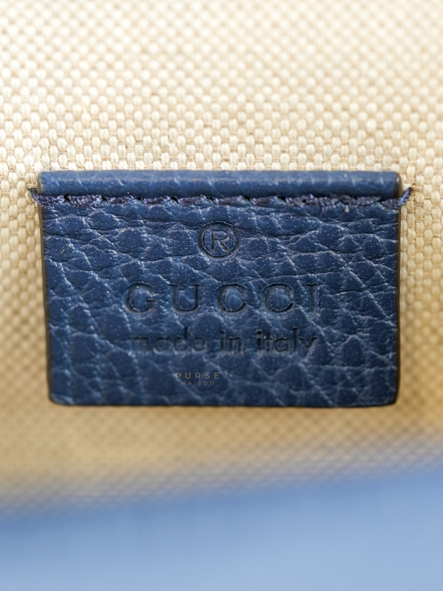 Mini Dionysus Dollar Crystal in Navy Blue Calfskin Leather | Purse Maison Luxury Bags Shop
