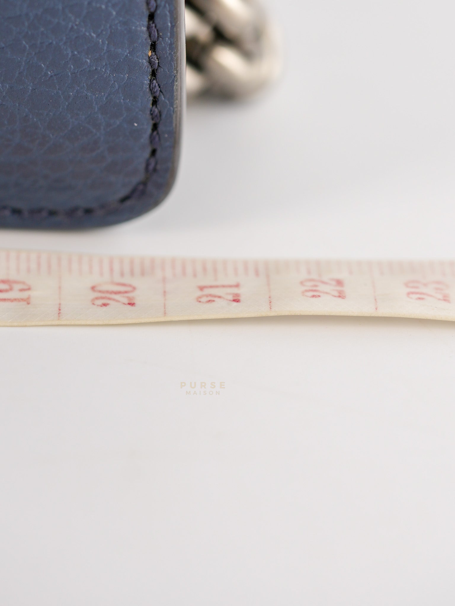 Mini Dionysus Dollar Crystal in Navy Blue Calfskin Leather | Purse Maison Luxury Bags Shop