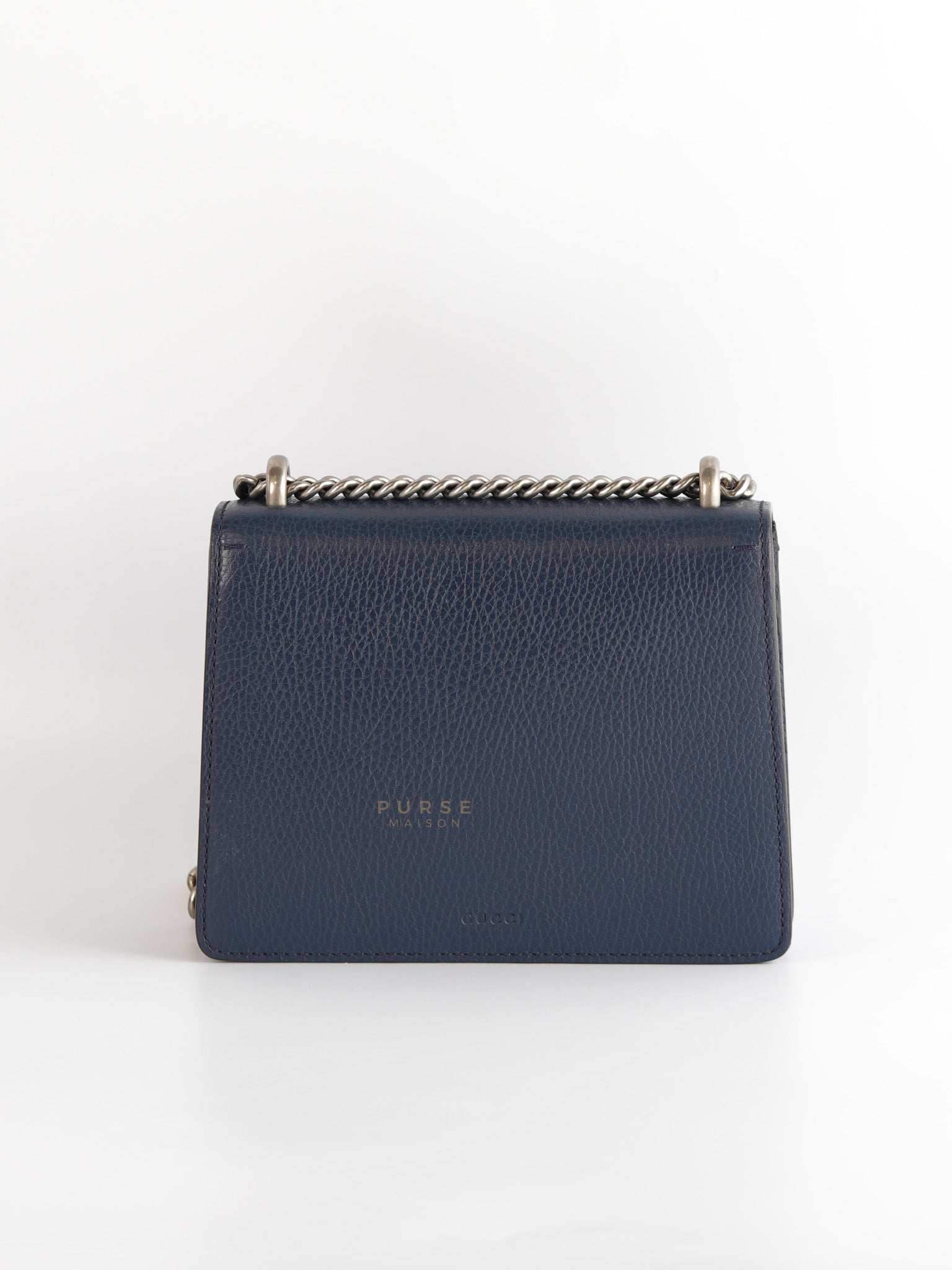 Mini Dionysus Dollar Crystal in Navy Blue Calfskin Leather | Purse Maison Luxury Bags Shop