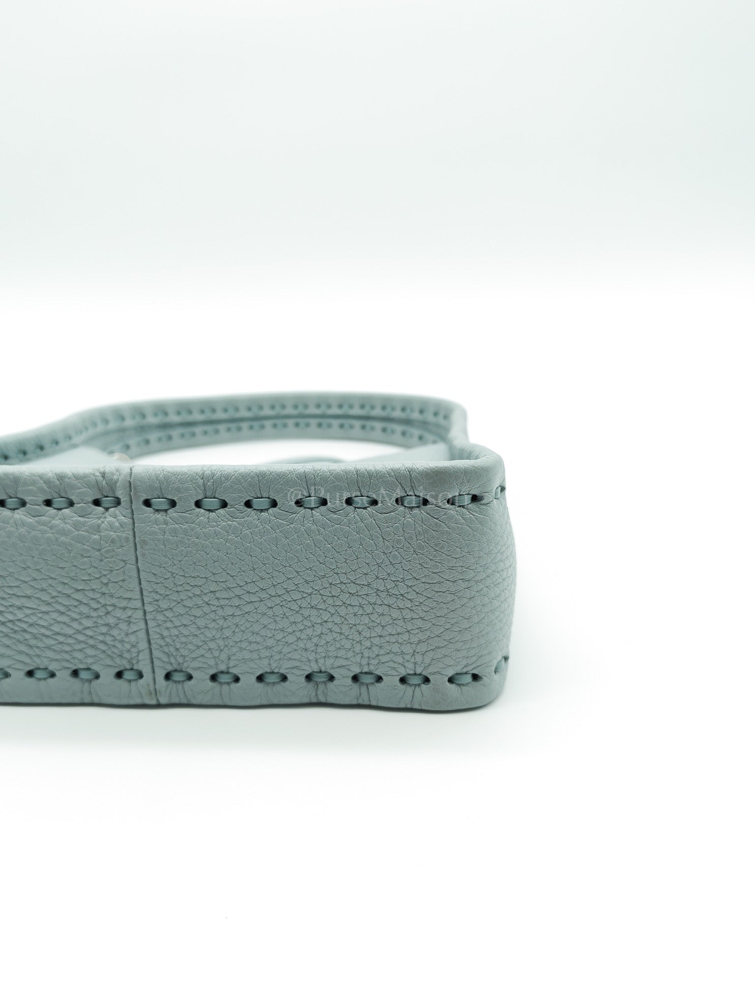 Mini Fendessence Cuoio Romano Leather in Light Blue Shoulder Bag | Purse Maison Luxury Bags Shop