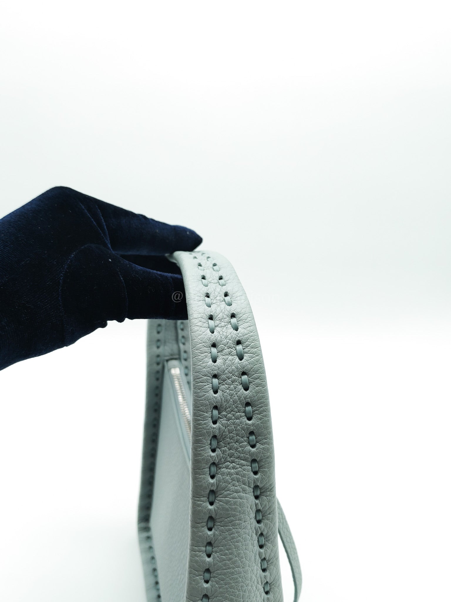 Mini Fendessence Cuoio Romano Leather in Light Blue Shoulder Bag | Purse Maison Luxury Bags Shop