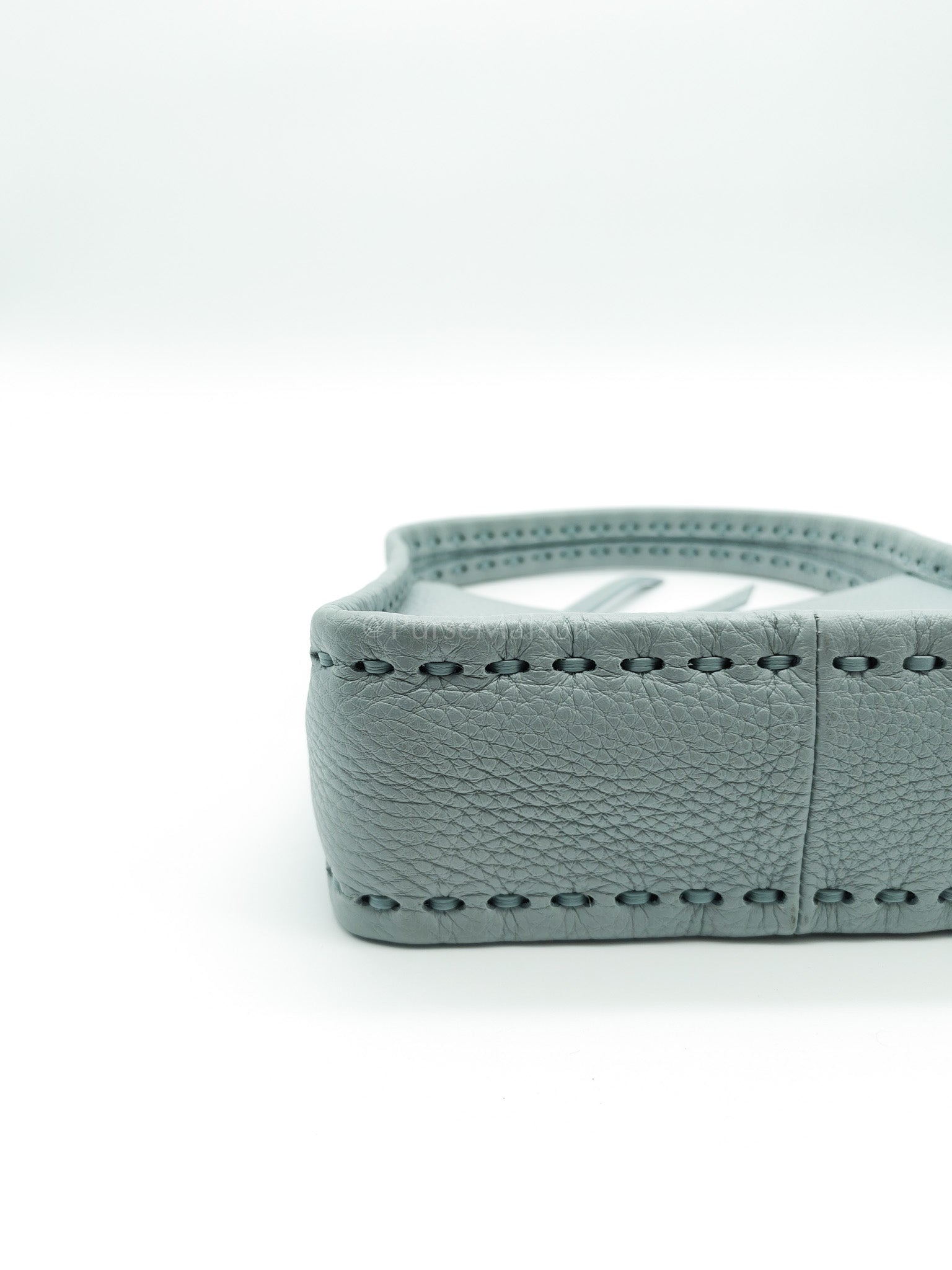 Mini Fendessence Cuoio Romano Leather in Light Blue Shoulder Bag | Purse Maison Luxury Bags Shop