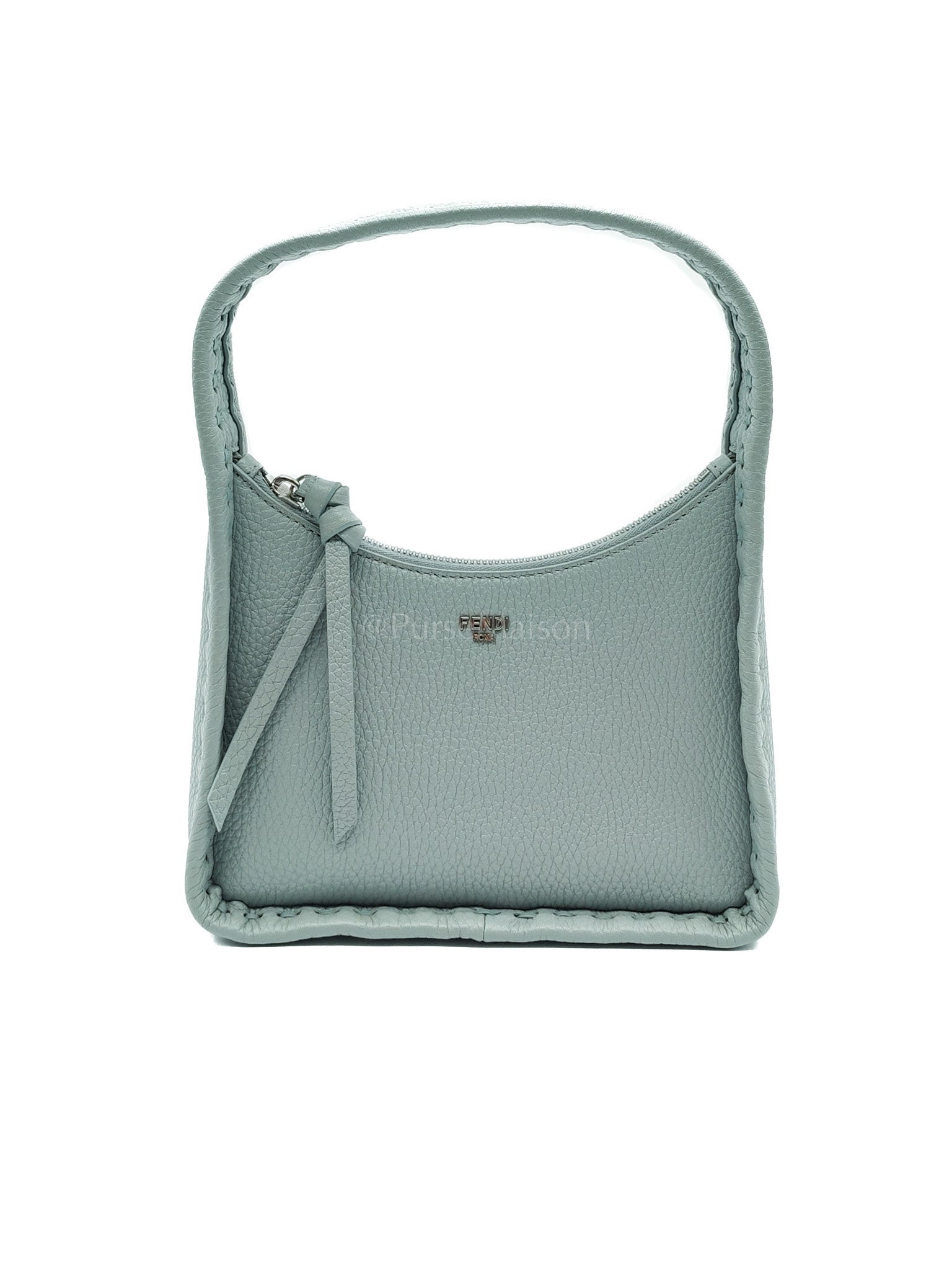 Mini Fendessence Cuoio Romano Leather in Light Blue Shoulder Bag | Purse Maison Luxury Bags Shop