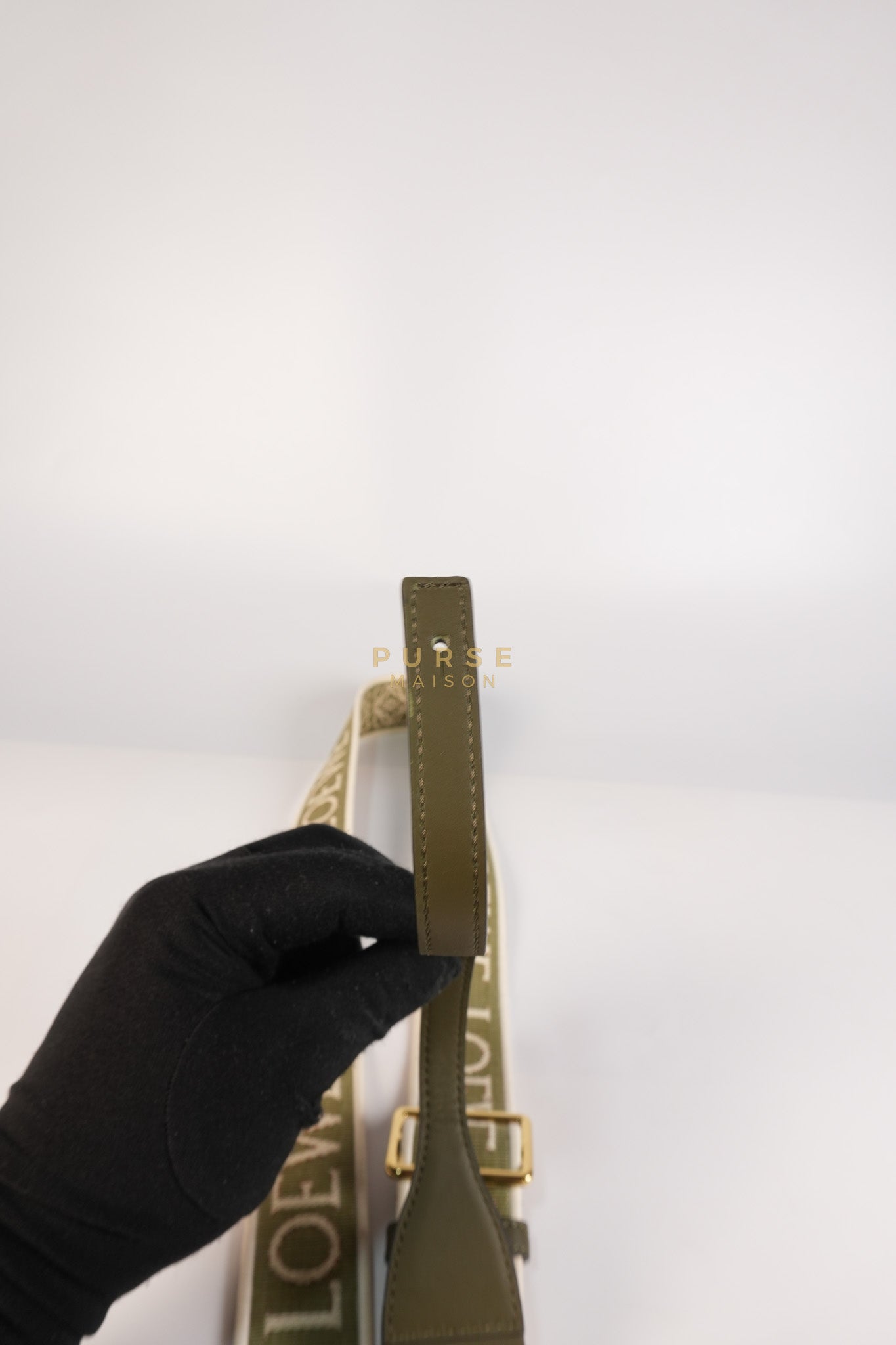 Mini Gate Bag in Army Green Smooth Calfskin Leather | Purse Maison Luxury Bags Shop