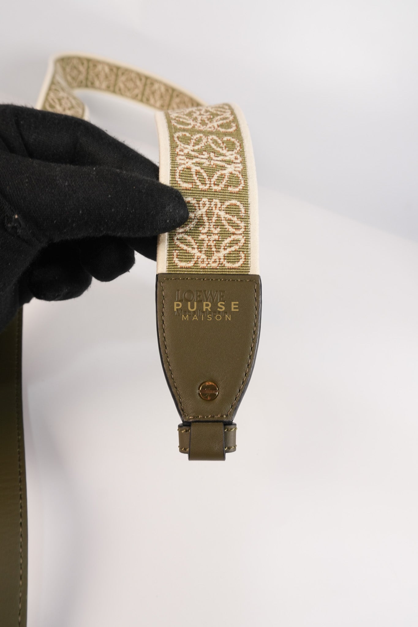 Mini Gate Bag in Army Green Smooth Calfskin Leather | Purse Maison Luxury Bags Shop