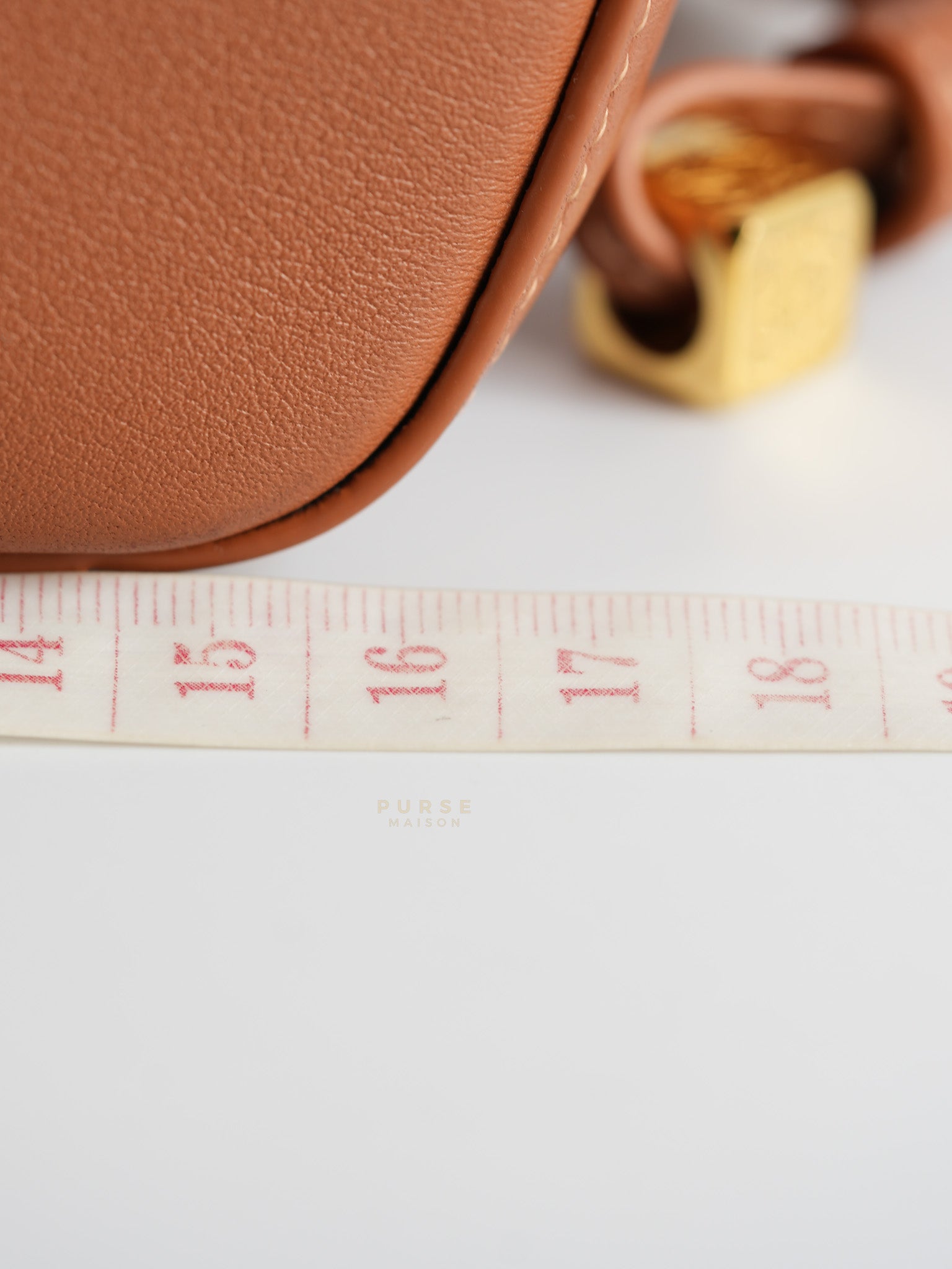 Mini Hammock Hobo Bag in Classic Tan Calfskin Leather | Purse Maison Luxury Bags Shop