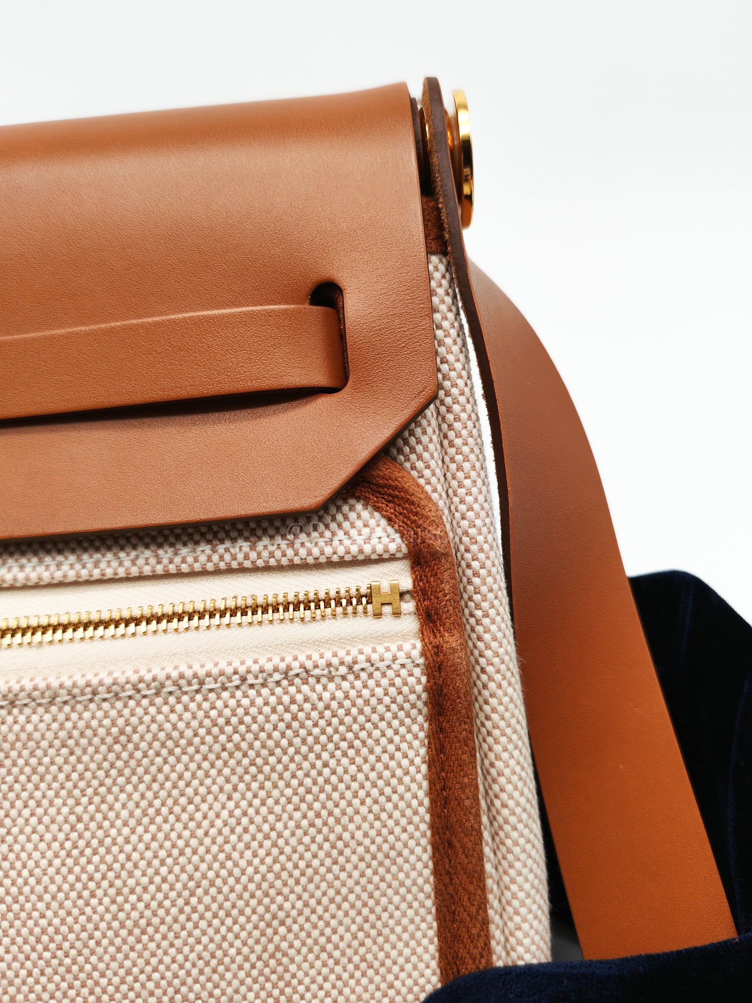 Mini Herbag 20 in Ecru Beige Canvas Gold Hardware Stamp K(2025) | Purse Maison Luxury Bags Shop