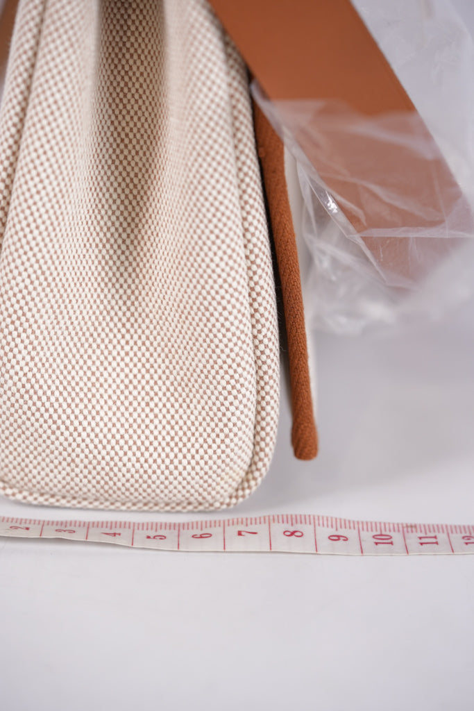 Mini Herbag Beige Ecru Fauve and Palladium Hardware Stamp K (2025) | Purse Maison Luxury Bags Shop