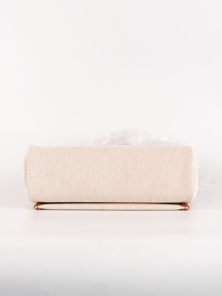 Mini Herbag Beige Ecru Fauve and Palladium Hardware Stamp K (2025) | Purse Maison Luxury Bags Shop