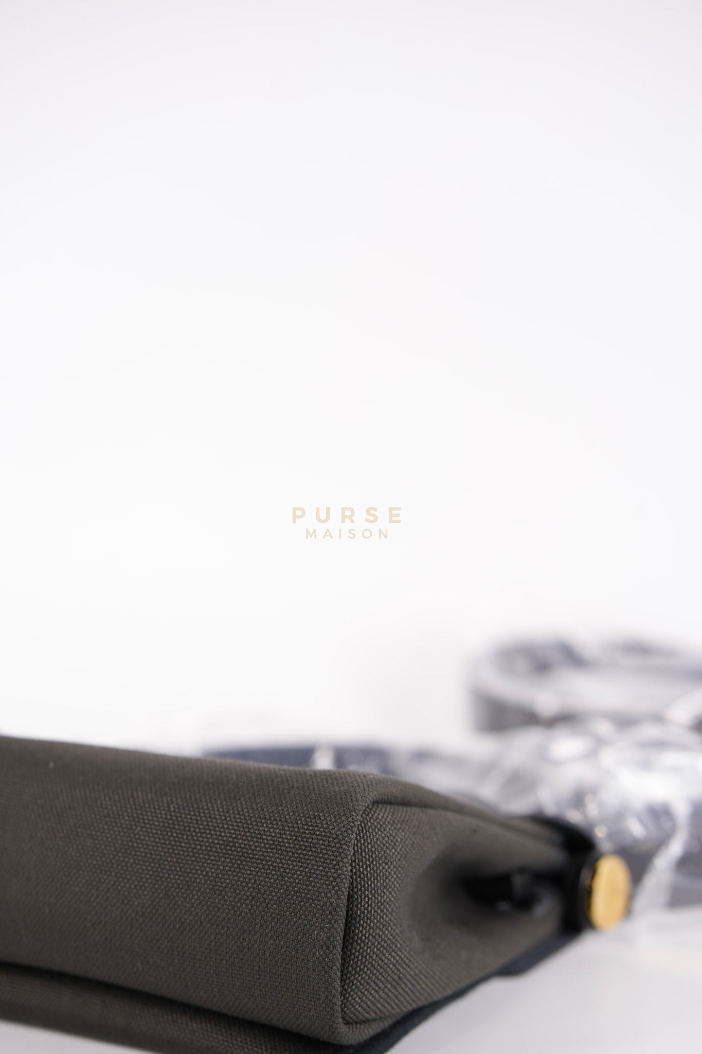 Mini Herbag Zip 20 in Black (Noir) Dark Bronze Canvas Gold Hardware Stamp K (2025) | Purse Maison Luxury Bags Shop