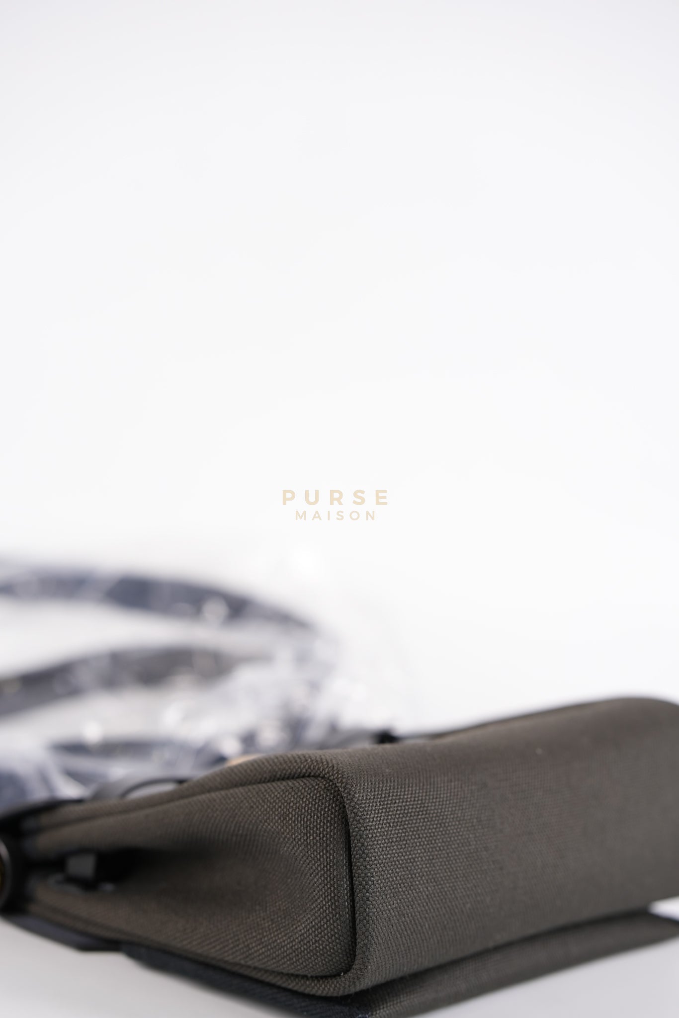 Mini Herbag Zip 20 in Black (Noir) Dark Bronze Canvas Gold Hardware Stamp K (2025) | Purse Maison Luxury Bags Shop