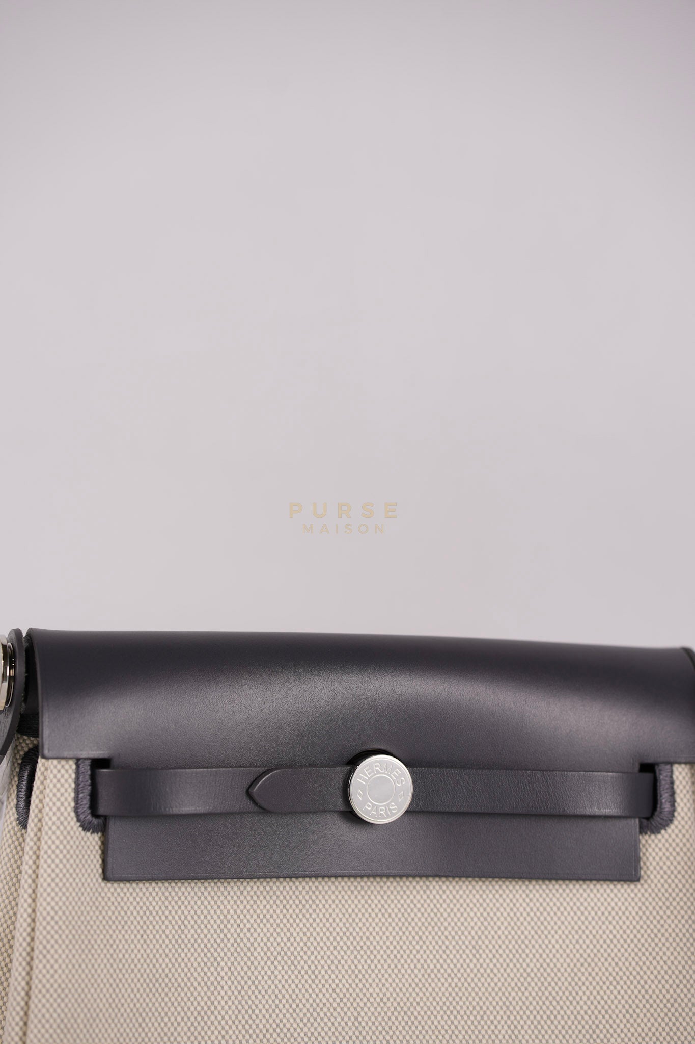 Mini Herbag Zip 20 in Gray and Palladium Hardware Stamp K (2025) | Purse Maison Luxury Bags Shop