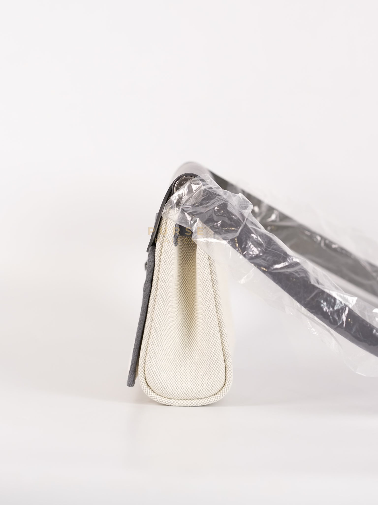 Mini Herbag Zip 20 in Gray and Palladium Hardware Stamp K (2025) | Purse Maison Luxury Bags Shop