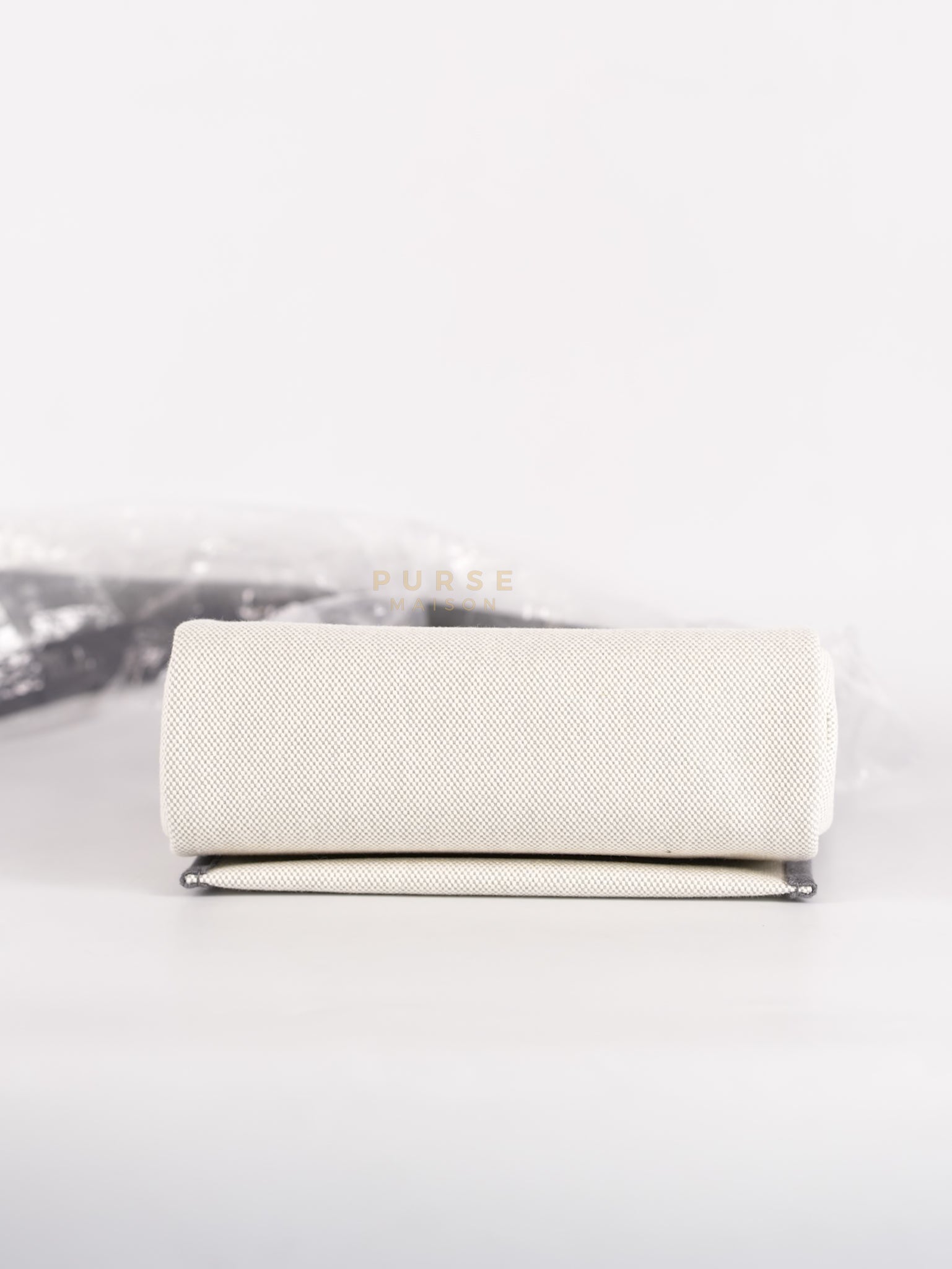 Mini Herbag Zip 20 in Gray and Palladium Hardware Stamp K (2025) | Purse Maison Luxury Bags Shop