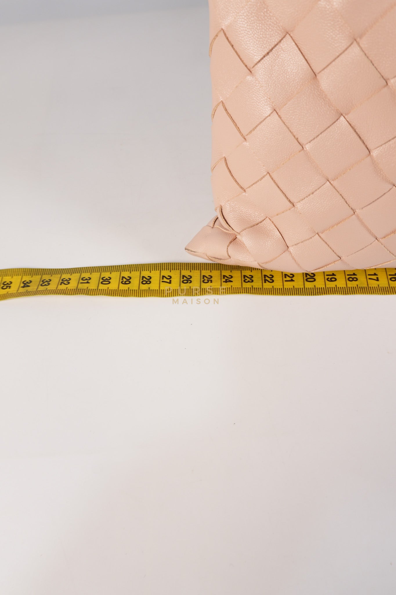 Mini Hop Light Pink Intrecciato Leather Crossbody Bag | Purse Maison Luxury Bags Shop