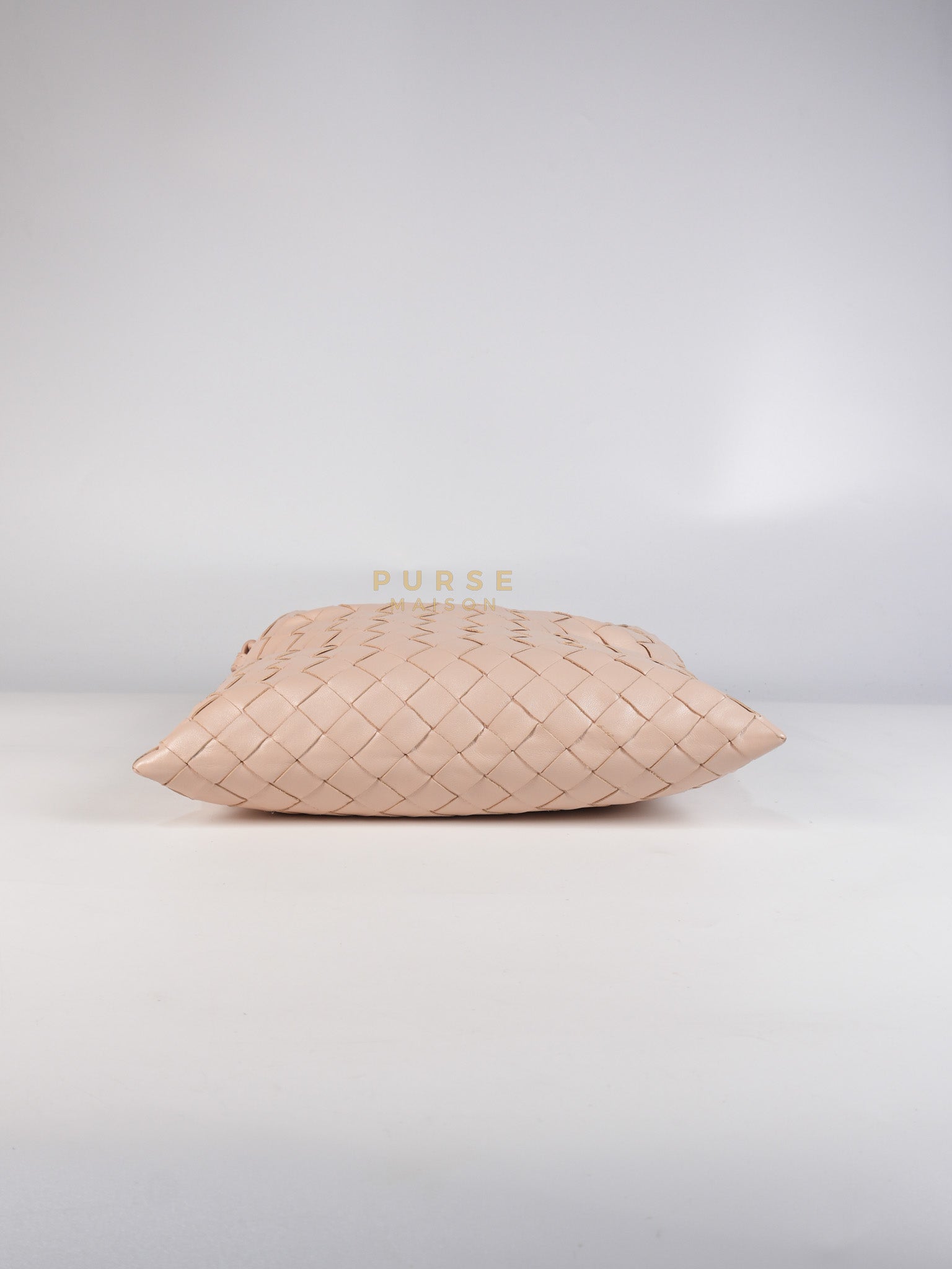 Mini Hop Light Pink Intrecciato Leather Crossbody Bag | Purse Maison Luxury Bags Shop