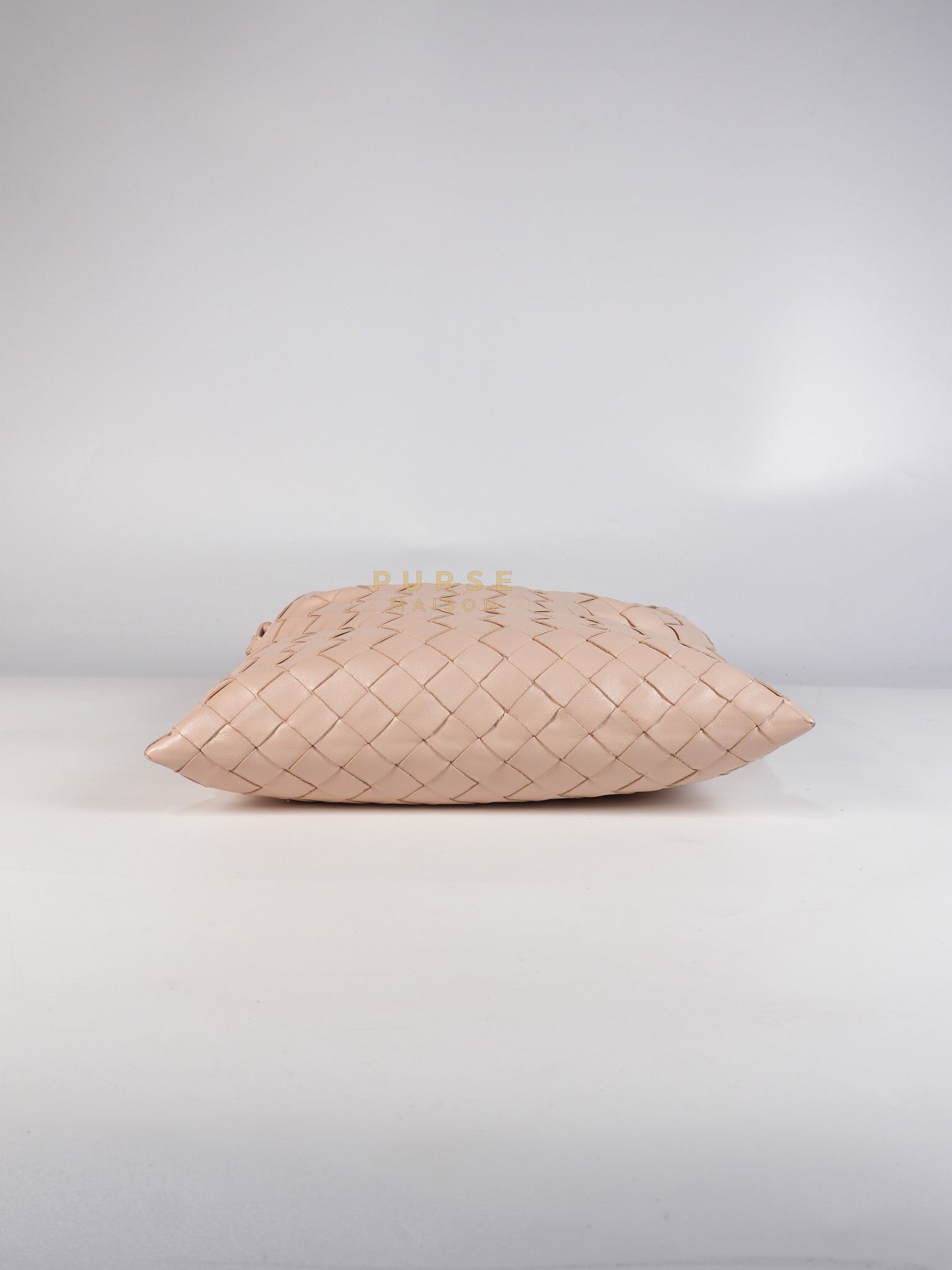 Mini Hop Light Pink Intrecciato Leather Crossbody Bag | Purse Maison Luxury Bags Shop