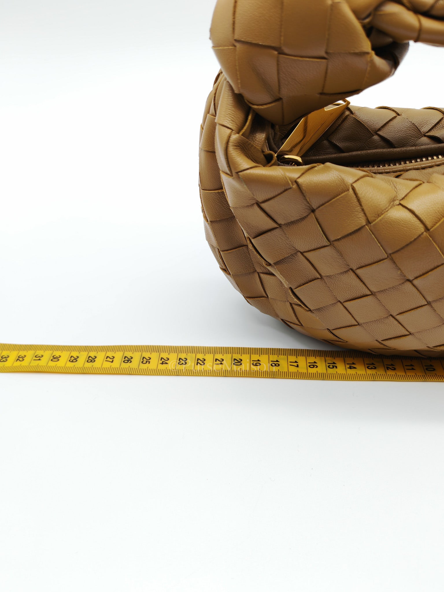 Mini Jodie in Dark Beige Intrecciato Leather Hand Bag | Purse Maison Luxury Bags Shop