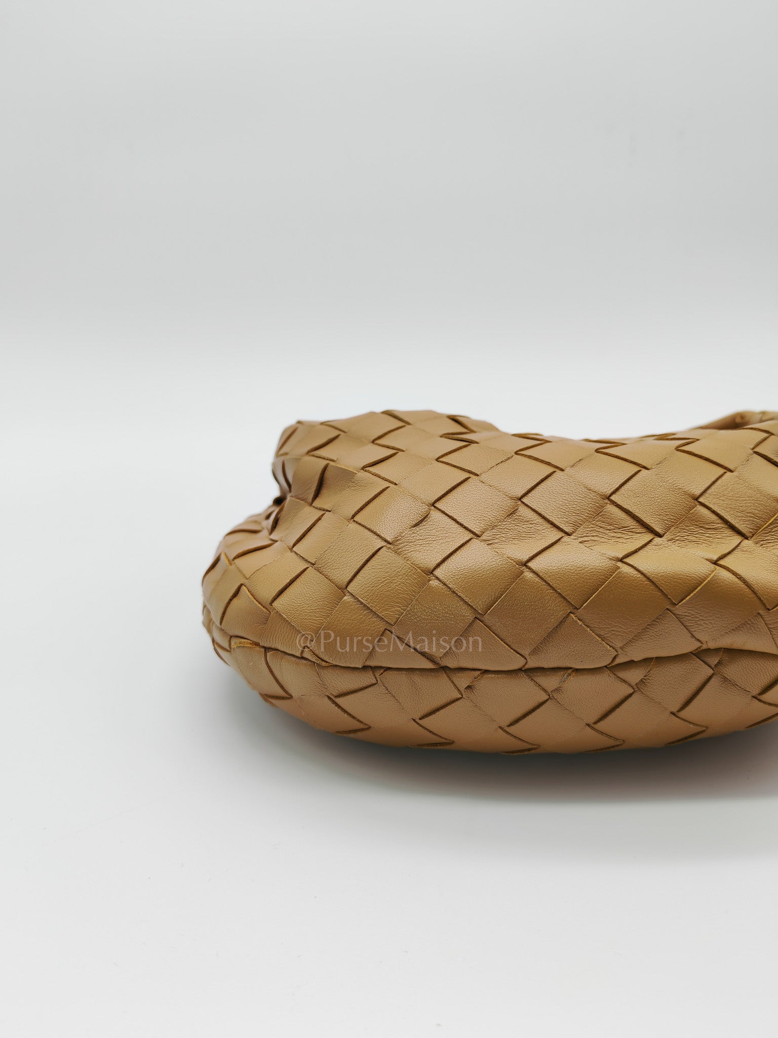 Mini Jodie in Dark Beige Intrecciato Leather Hand Bag | Purse Maison Luxury Bags Shop