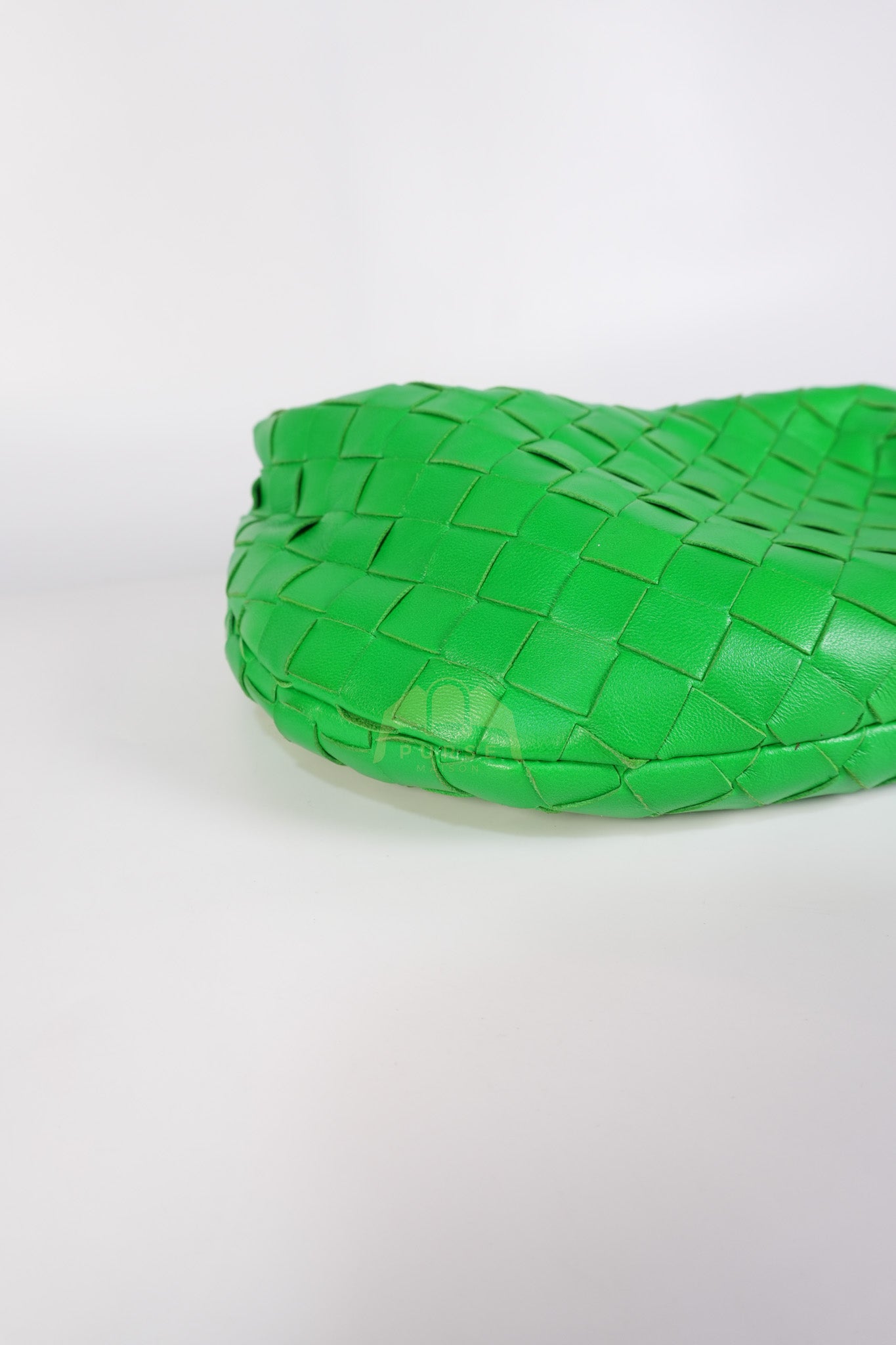 Mini Jodie in Green Nappa Intrecciato Leather & Gold Hardware | Purse Maison Luxury Bags Shop