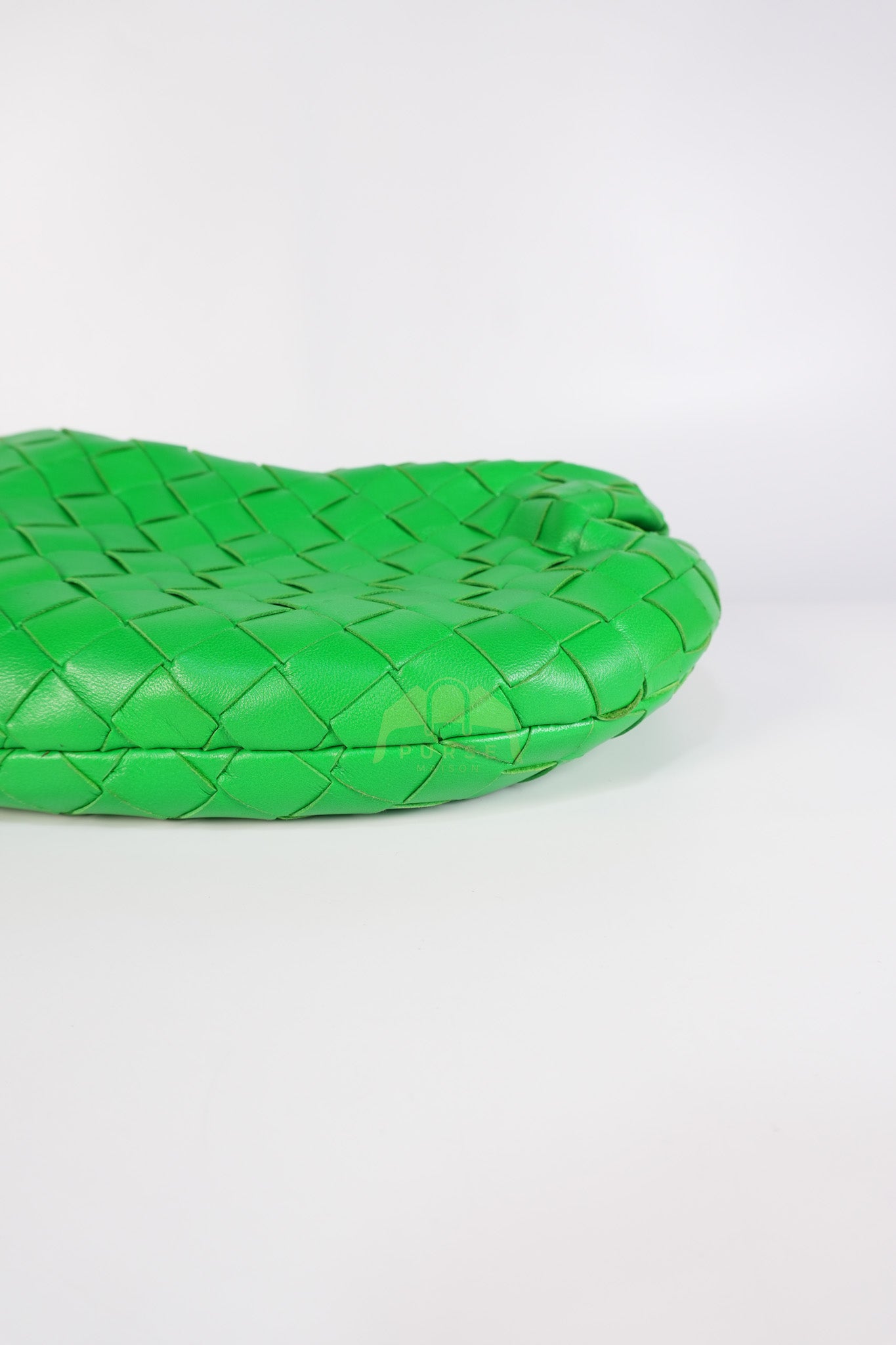 Mini Jodie in Green Nappa Intrecciato Leather & Gold Hardware | Purse Maison Luxury Bags Shop